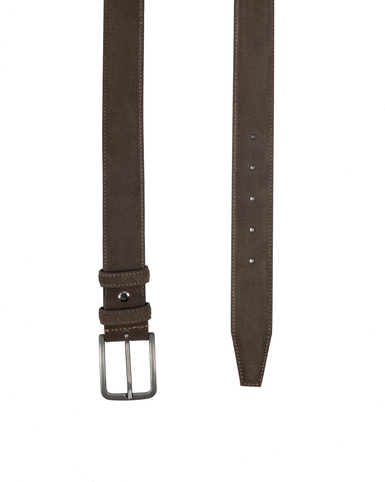 Cortona - dark brown suede belt