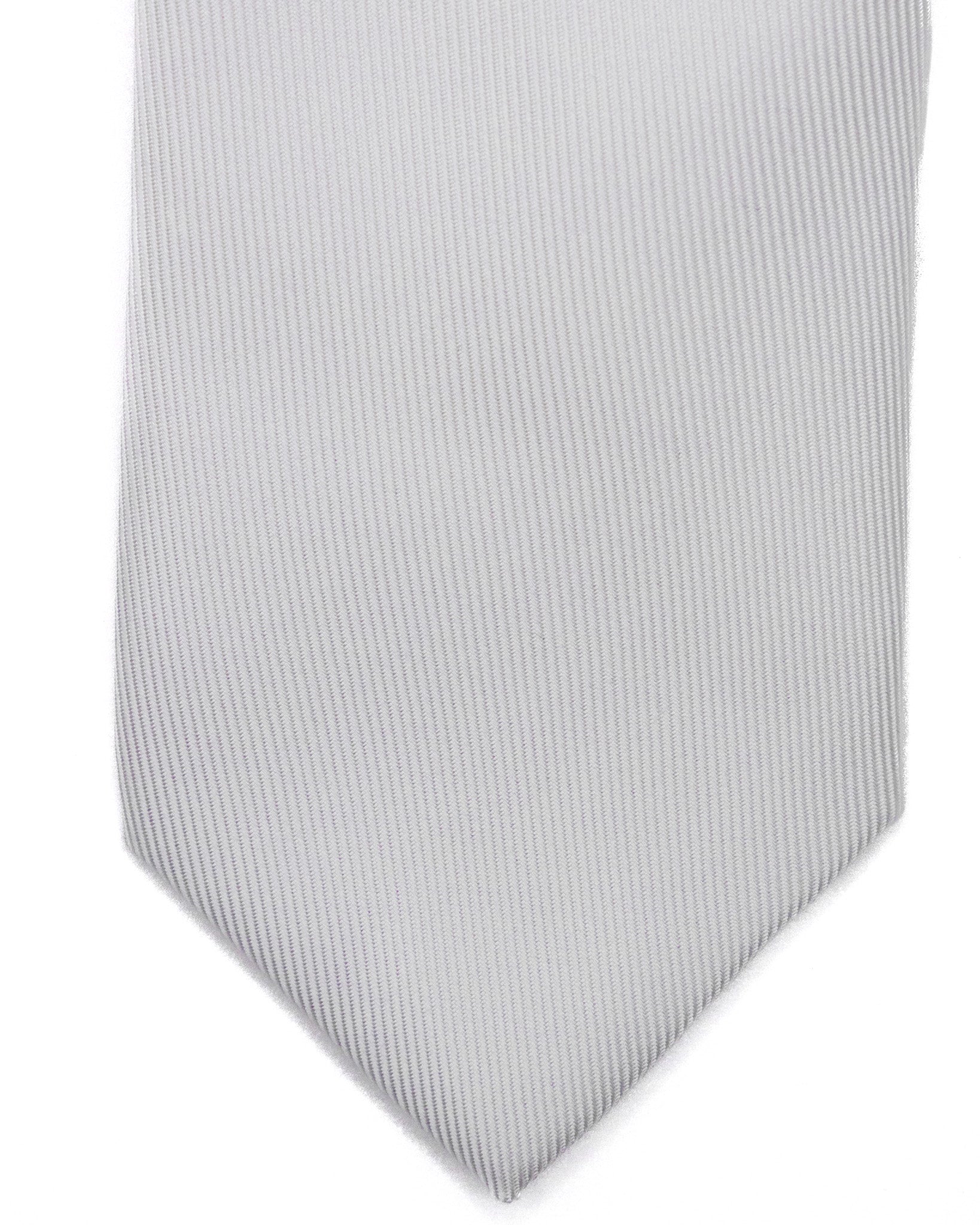 Cravatta - in seta twill avorio