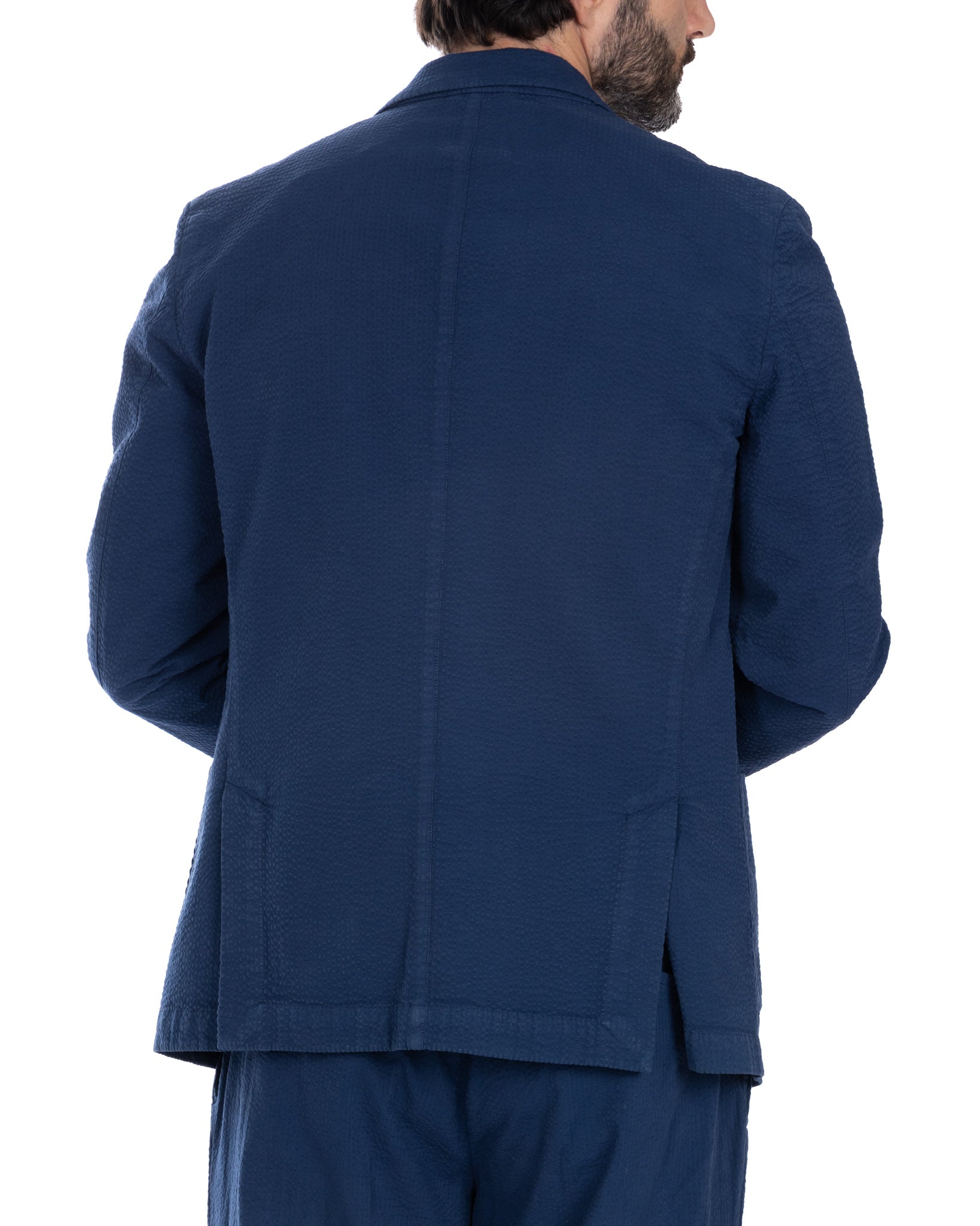 Adro - embossed blue jacket