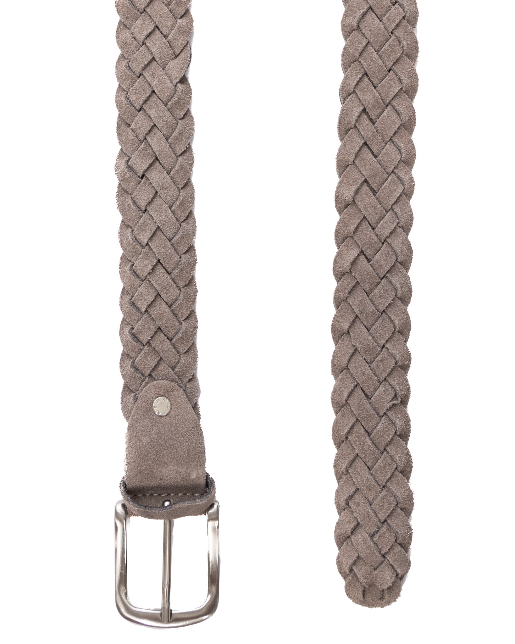 Chianti - beige wide woven suede belt