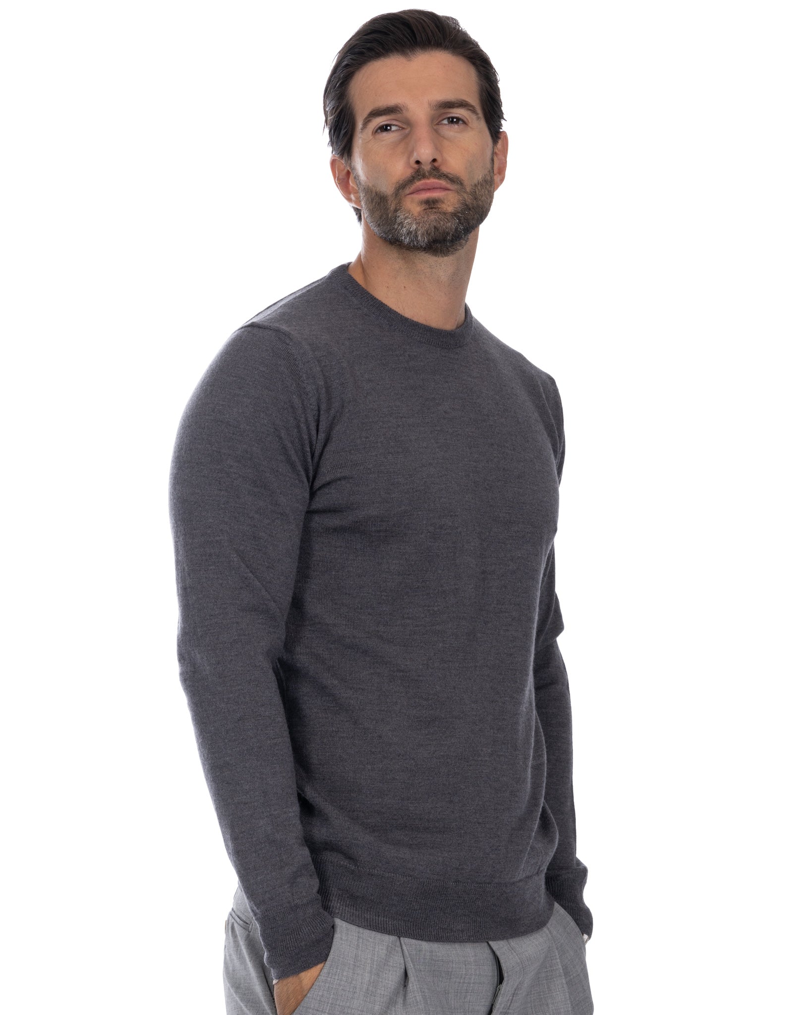 Furore - grey merino wool sweater