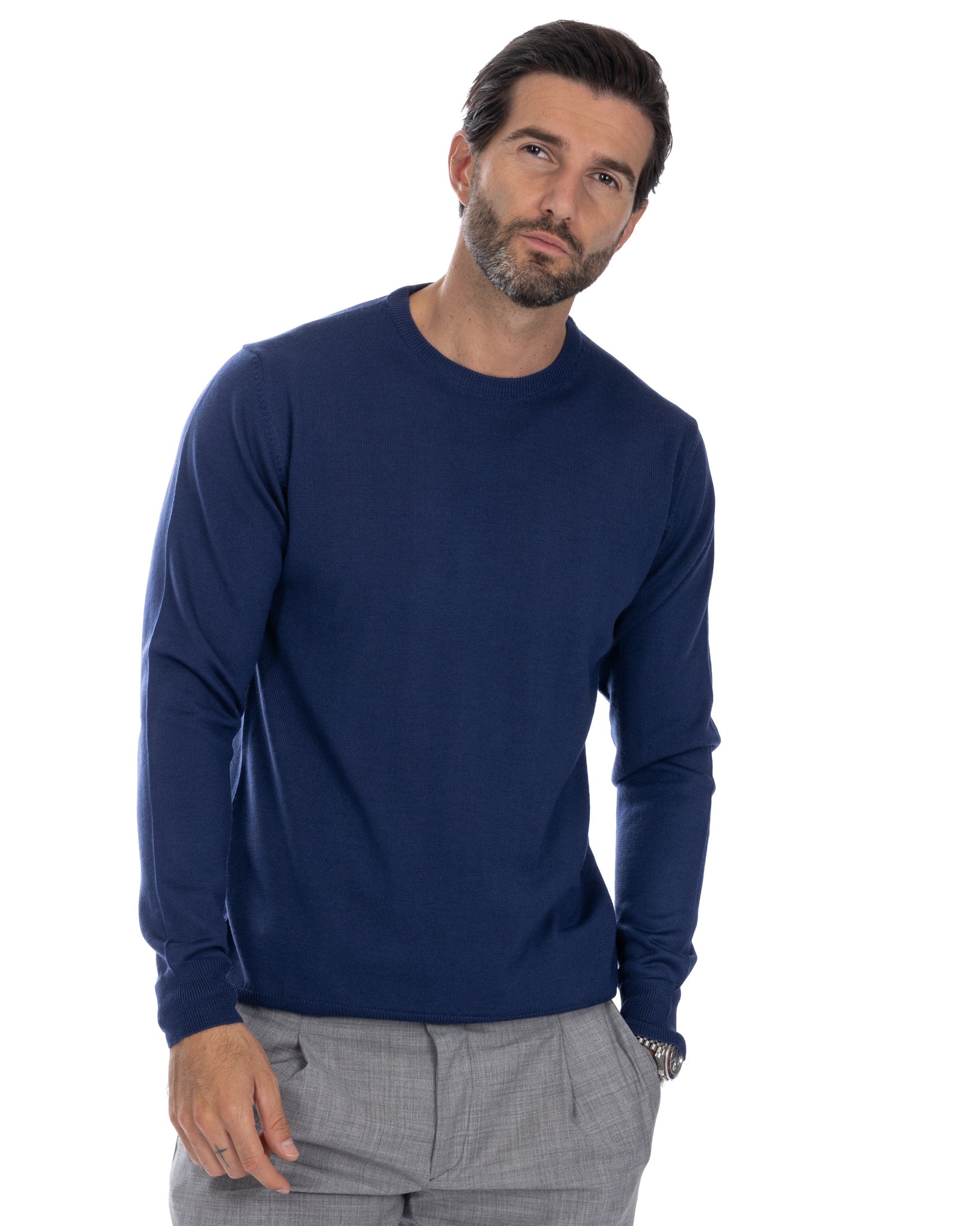 Furore - denim merino wool sweater