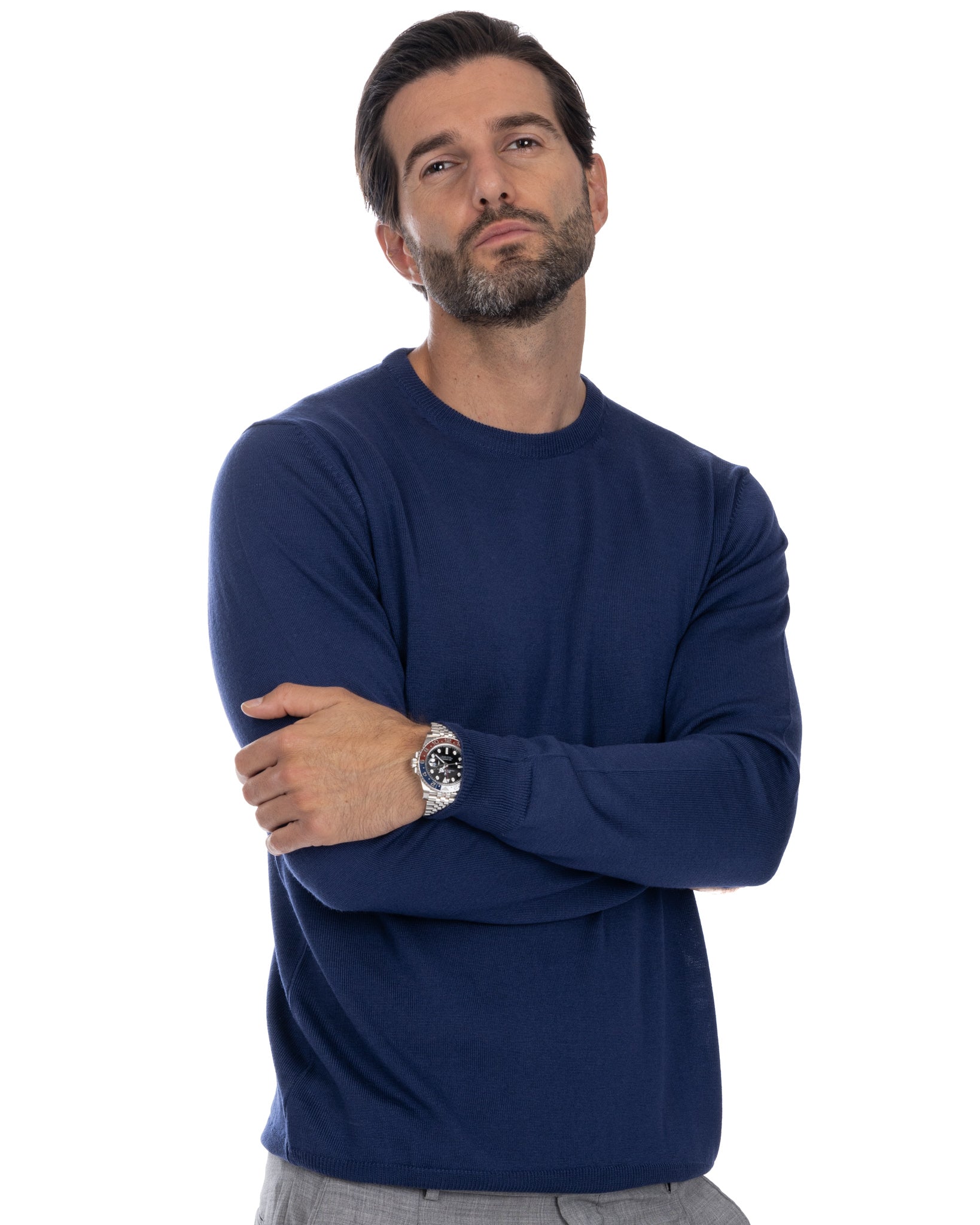 Furore - denim merino wool sweater