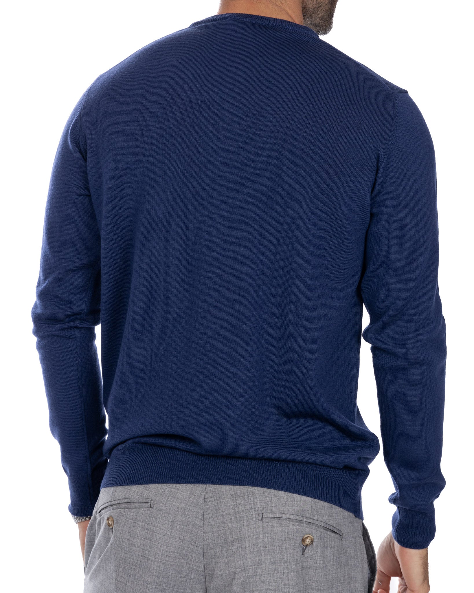 Furore - pull en laine mérinos denim