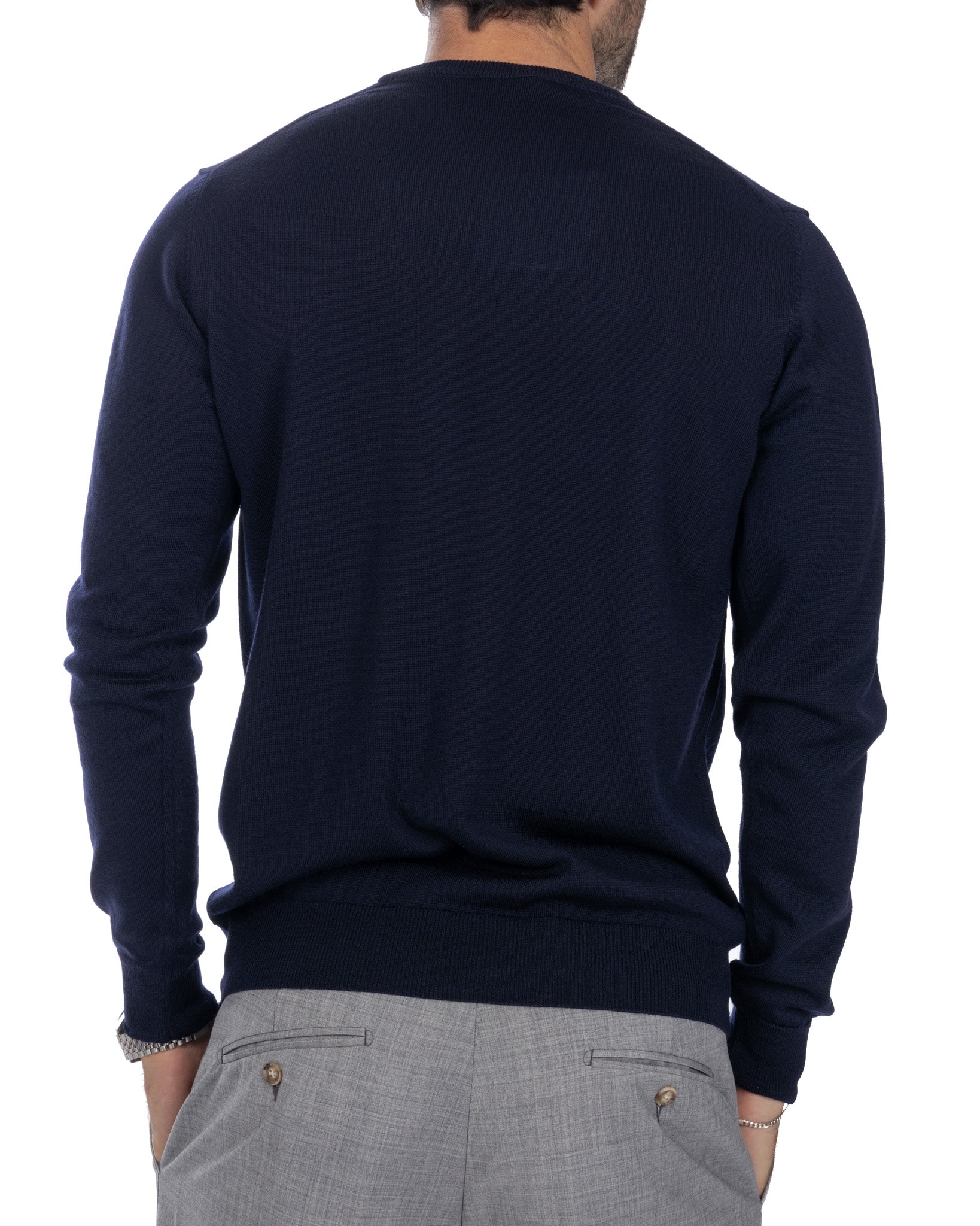 Furore - blue merino wool sweater