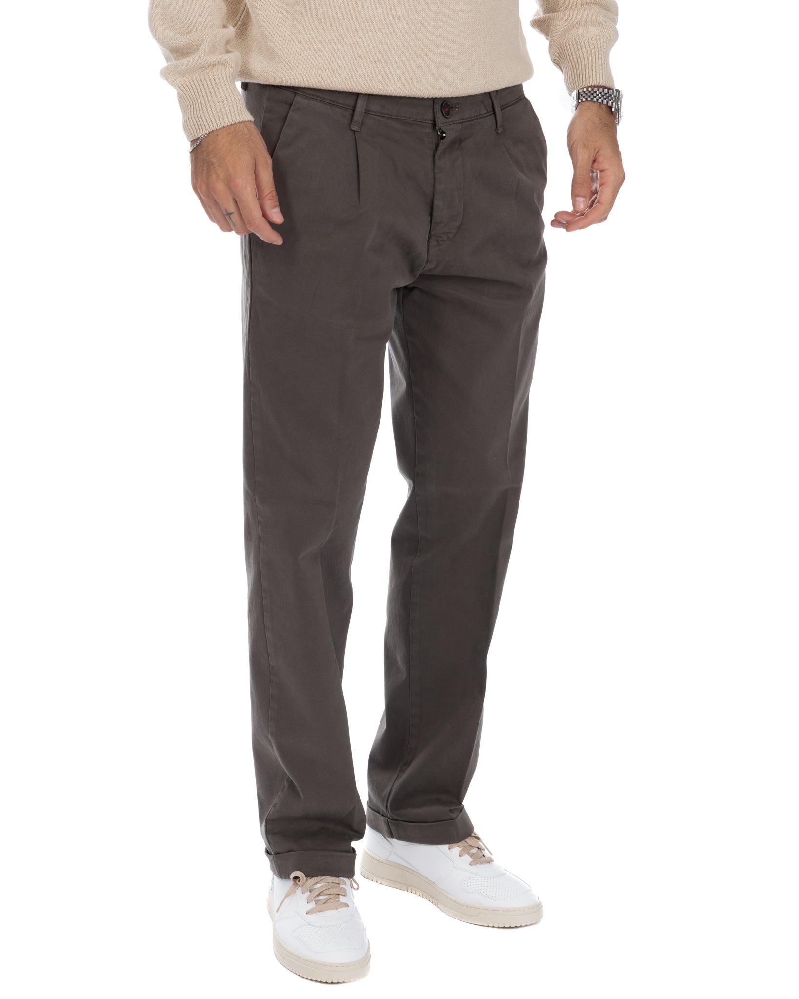 Sean - mud bull denim trousers