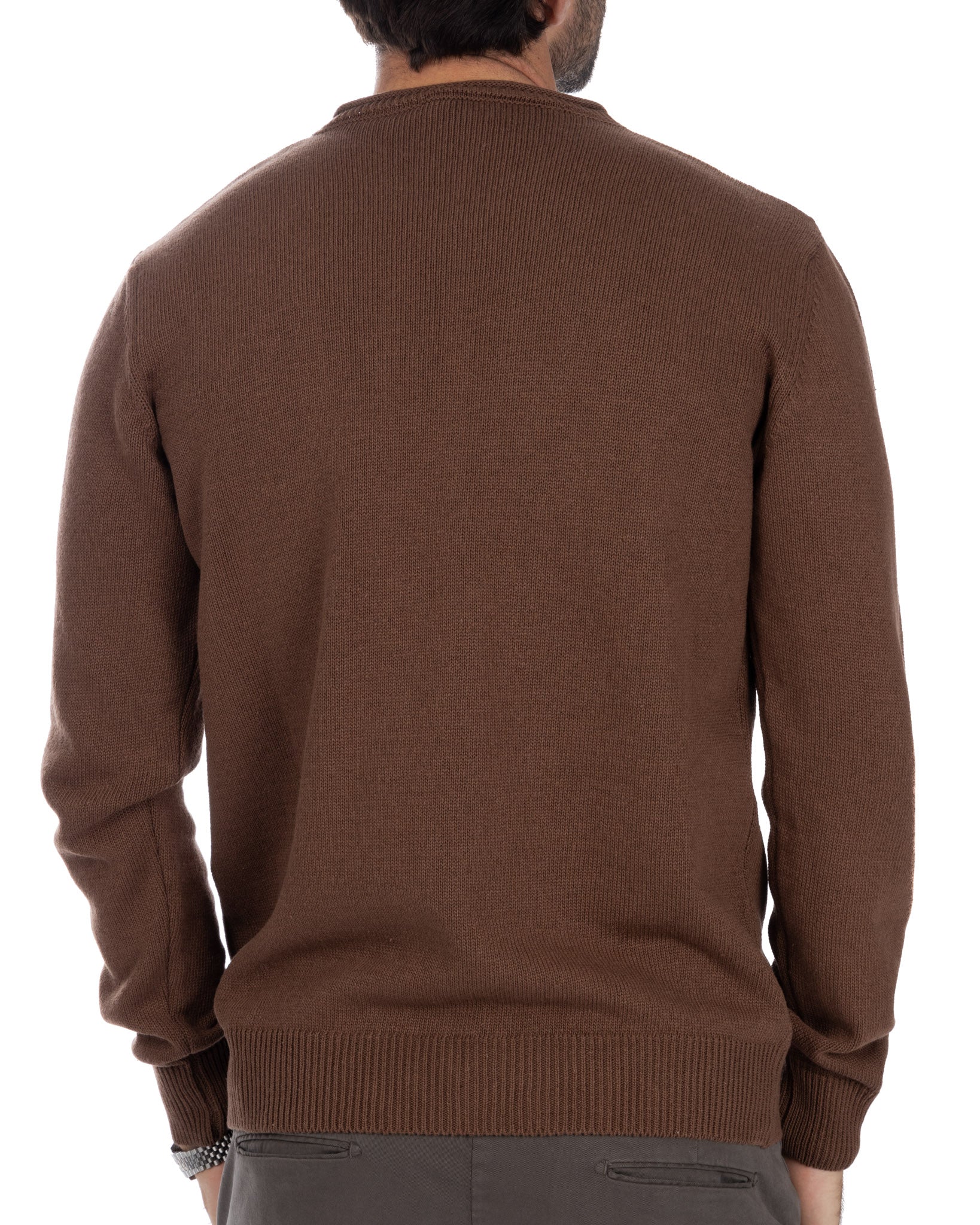 Adak - camel crew neck sweater