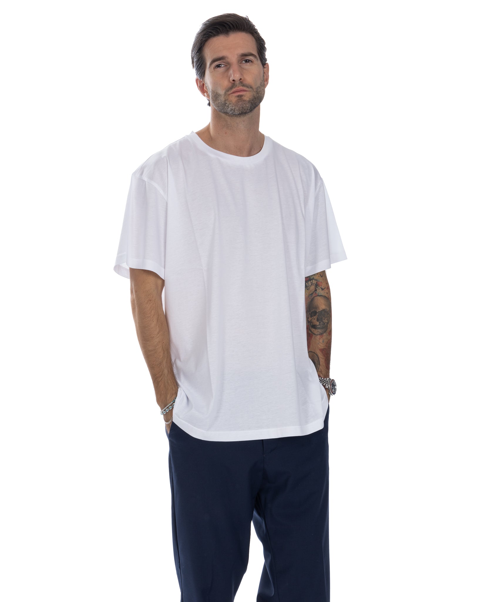 Owen - t-shirt blanc oversize