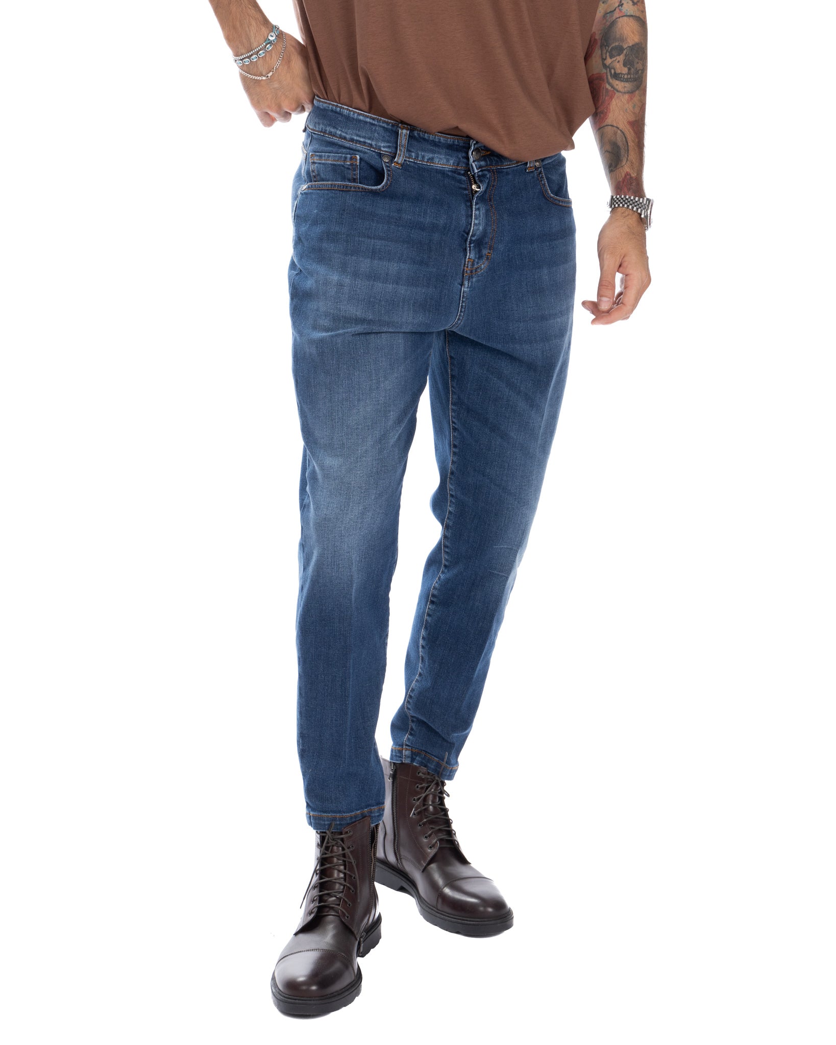 Carter - jeans basico blu