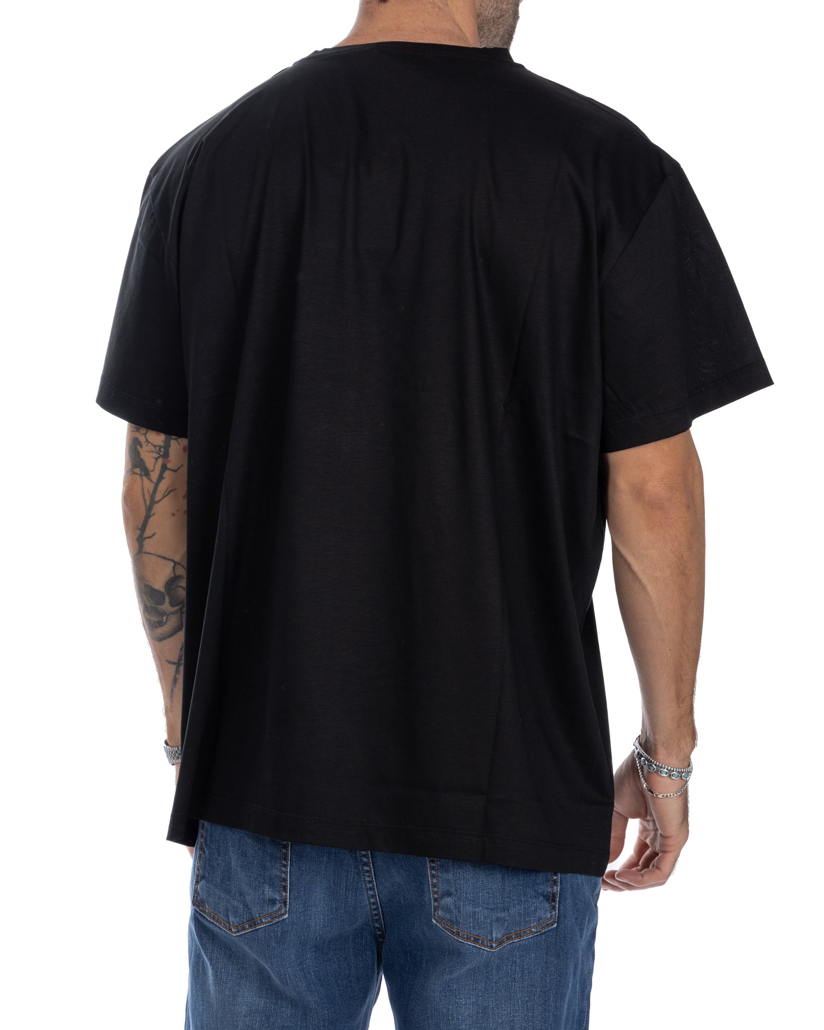 Owen - t-shirt noir oversize