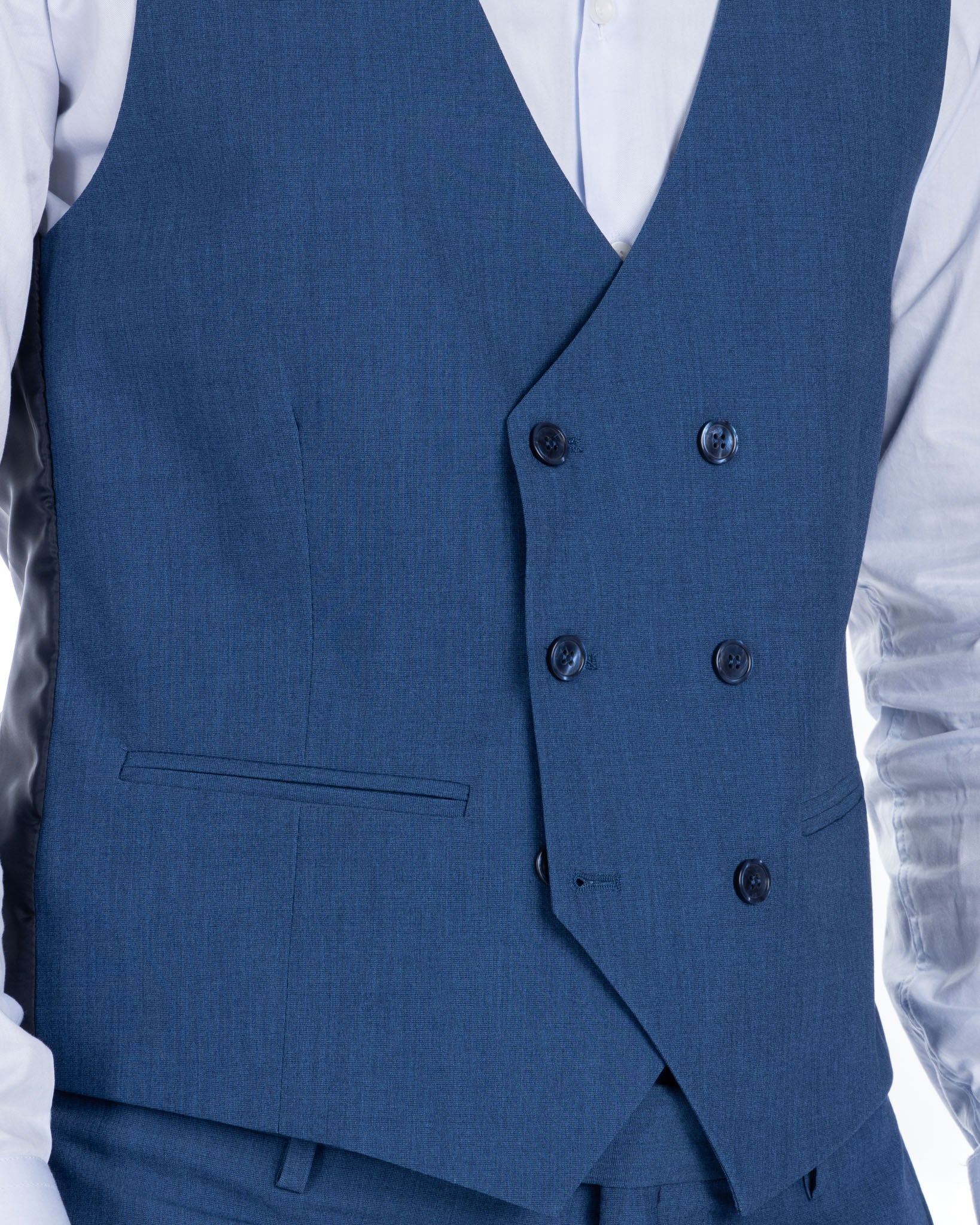 Utrecht - double-breasted jeans waistcoat