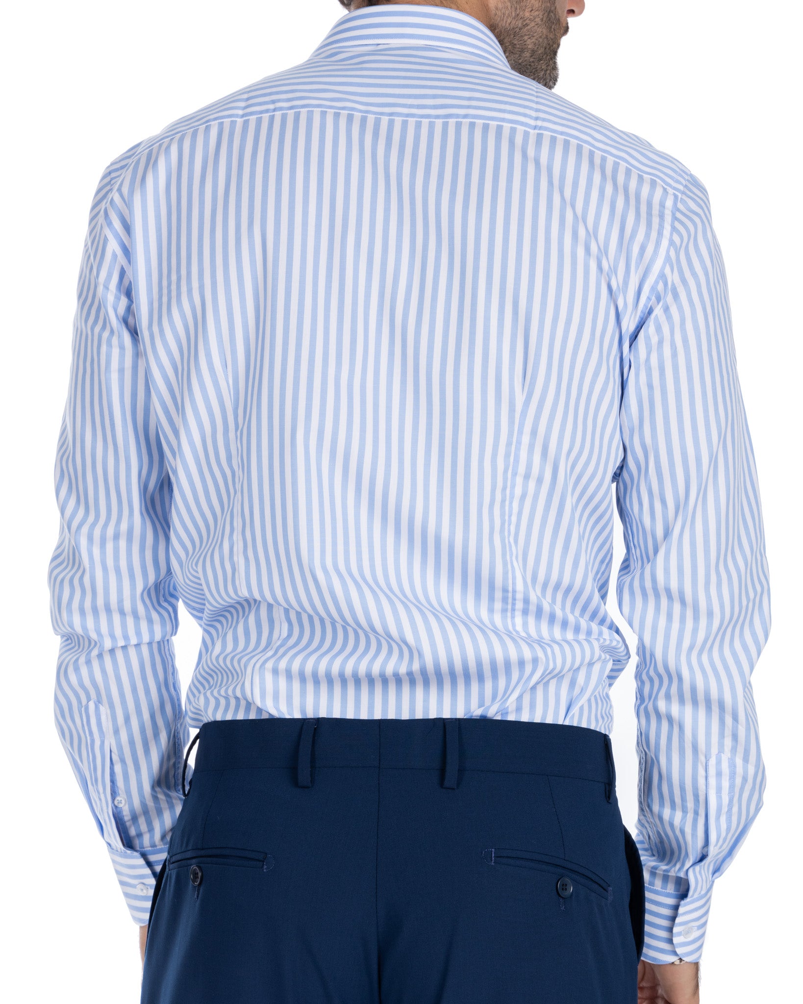 Chemise - light blue stripe slim fit