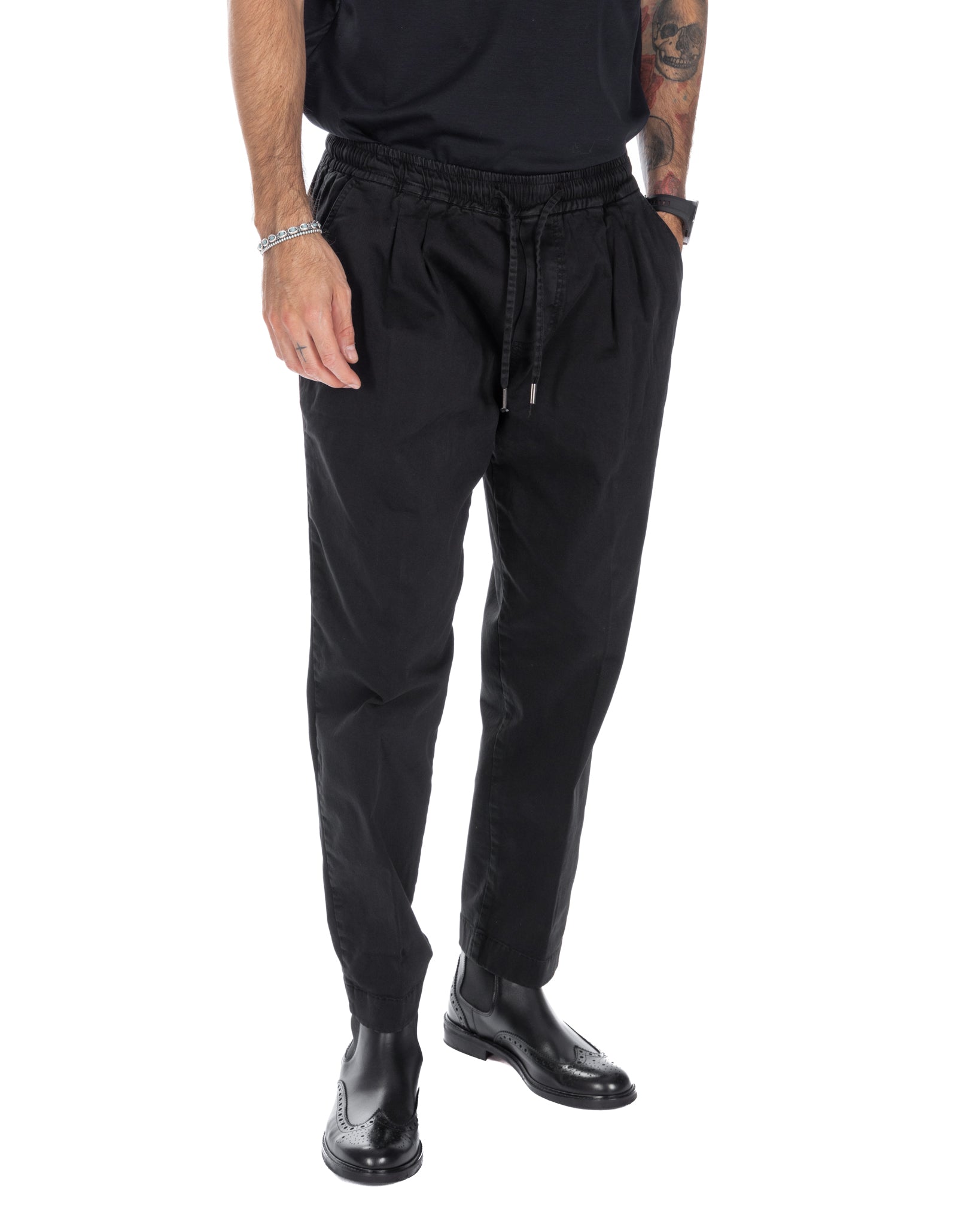 Axel - pantalaccio in cotone nero