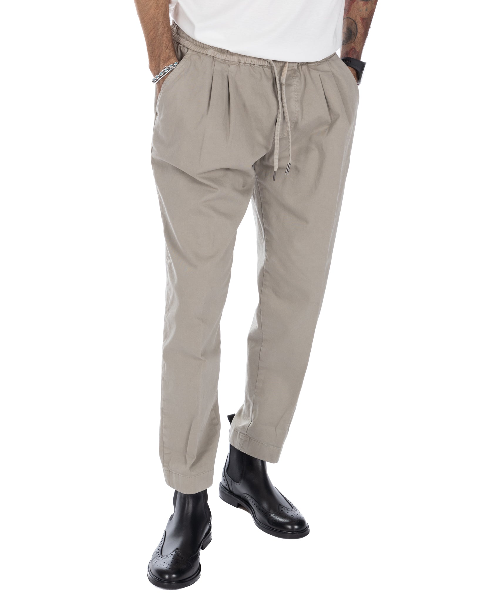 Axel - cotton twine trousers