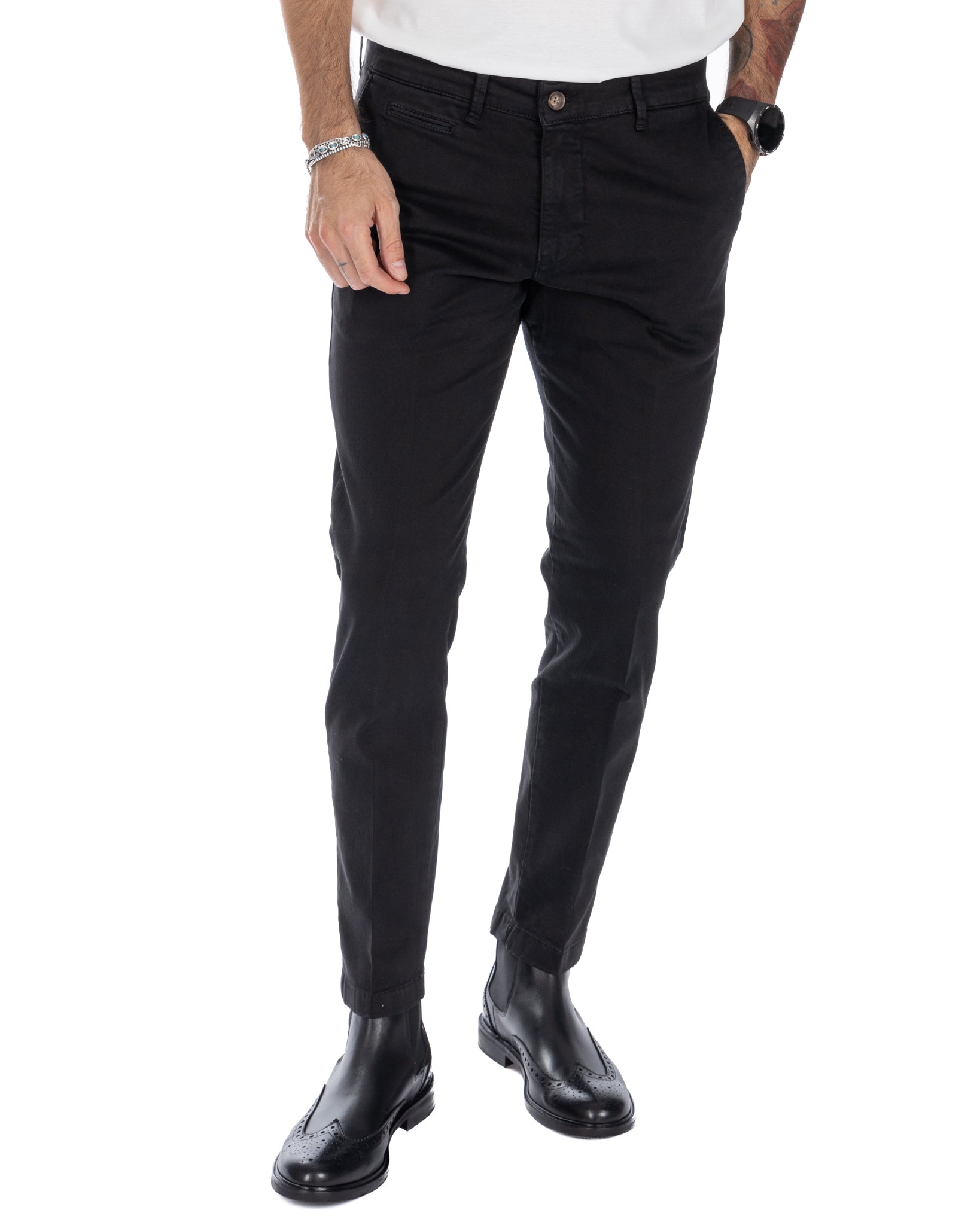 Paul - Pantalon basique noir