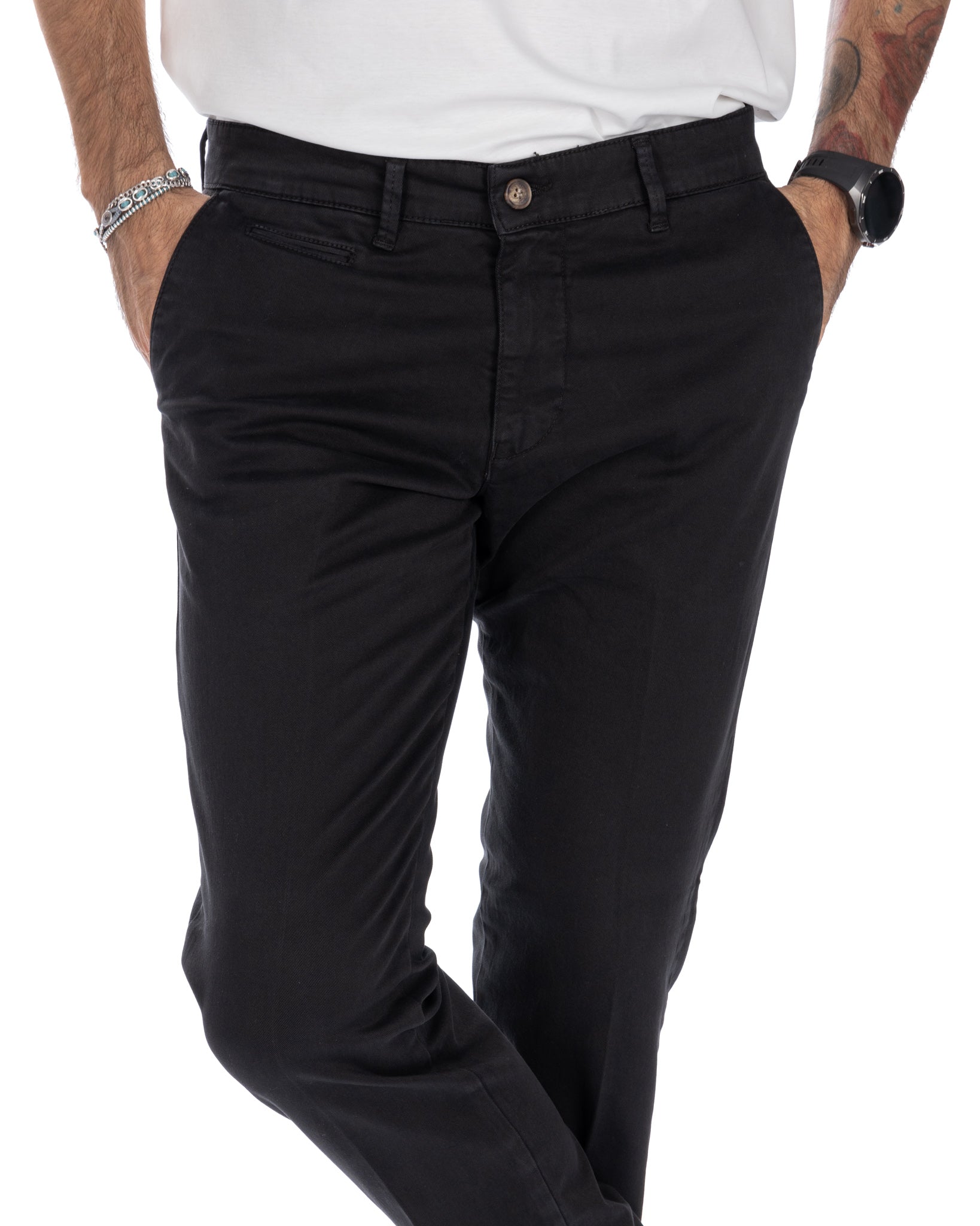 Paul - Pantalone basic nero