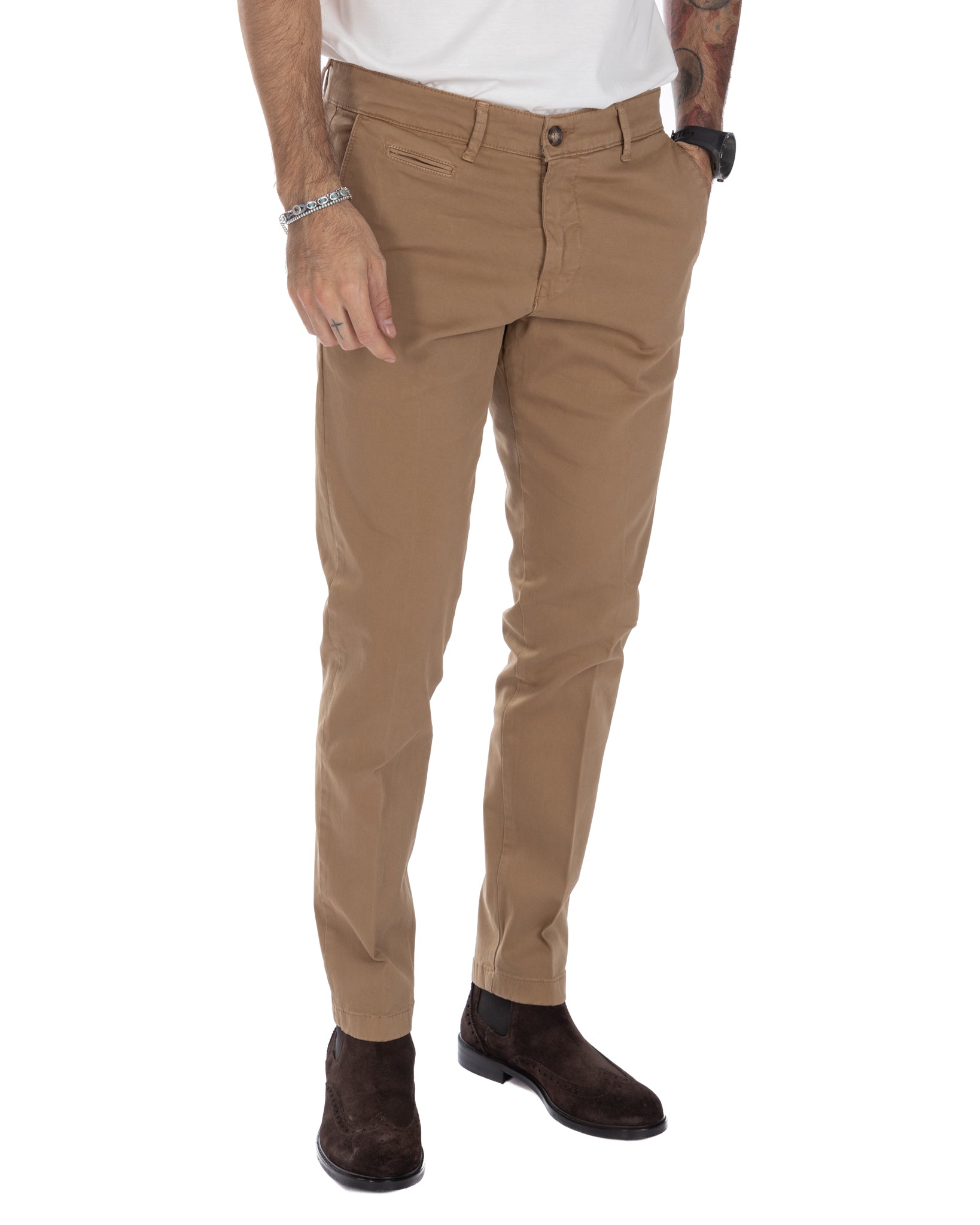 Paul - Le pantalon basique camel 