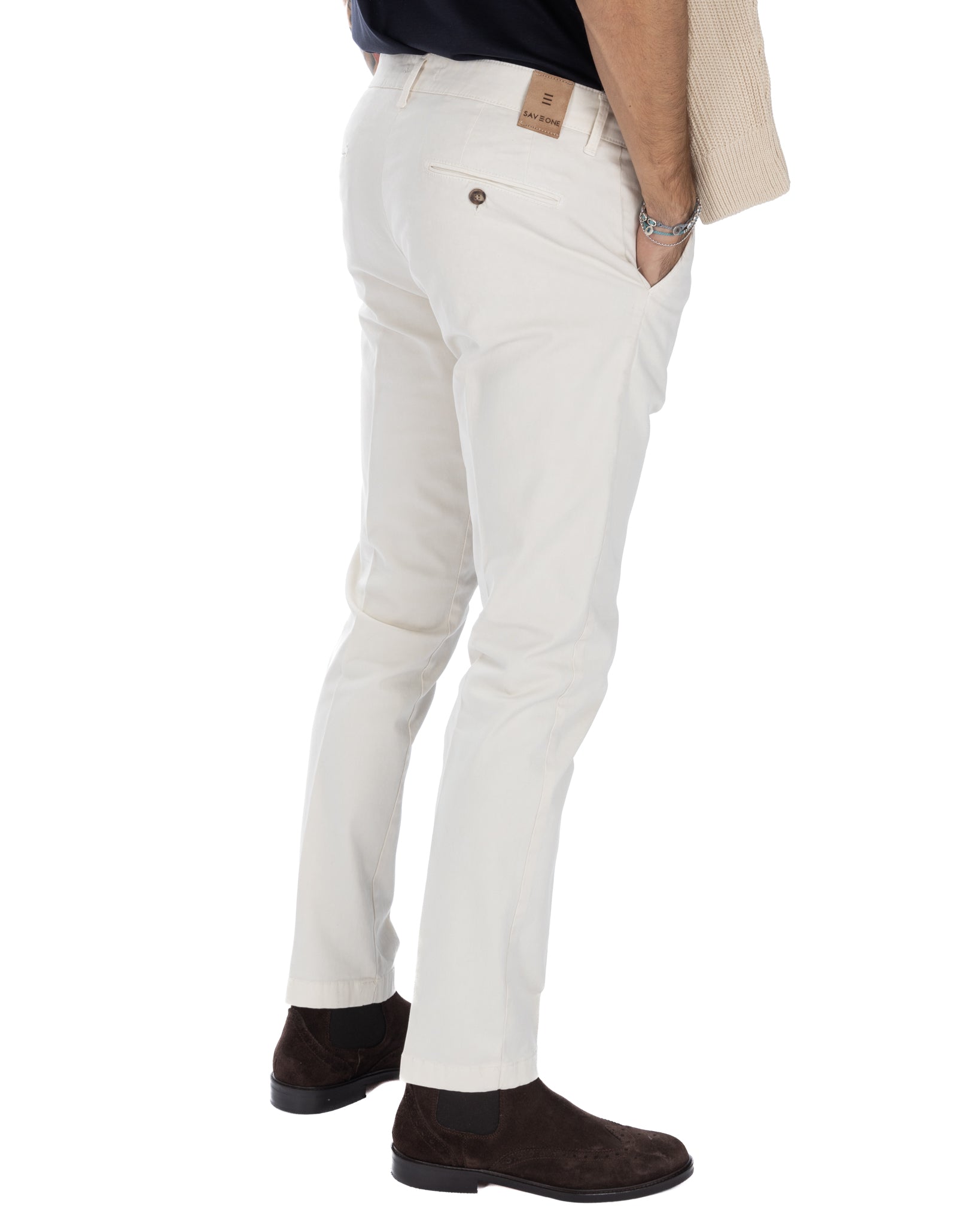 Paul - Basic cream trousers 