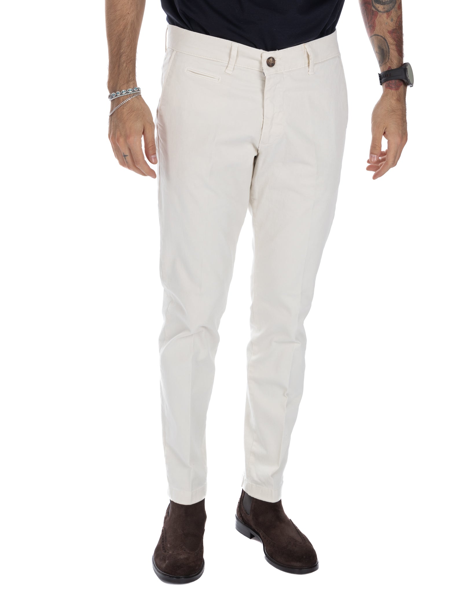 Paul - Basic cream trousers 