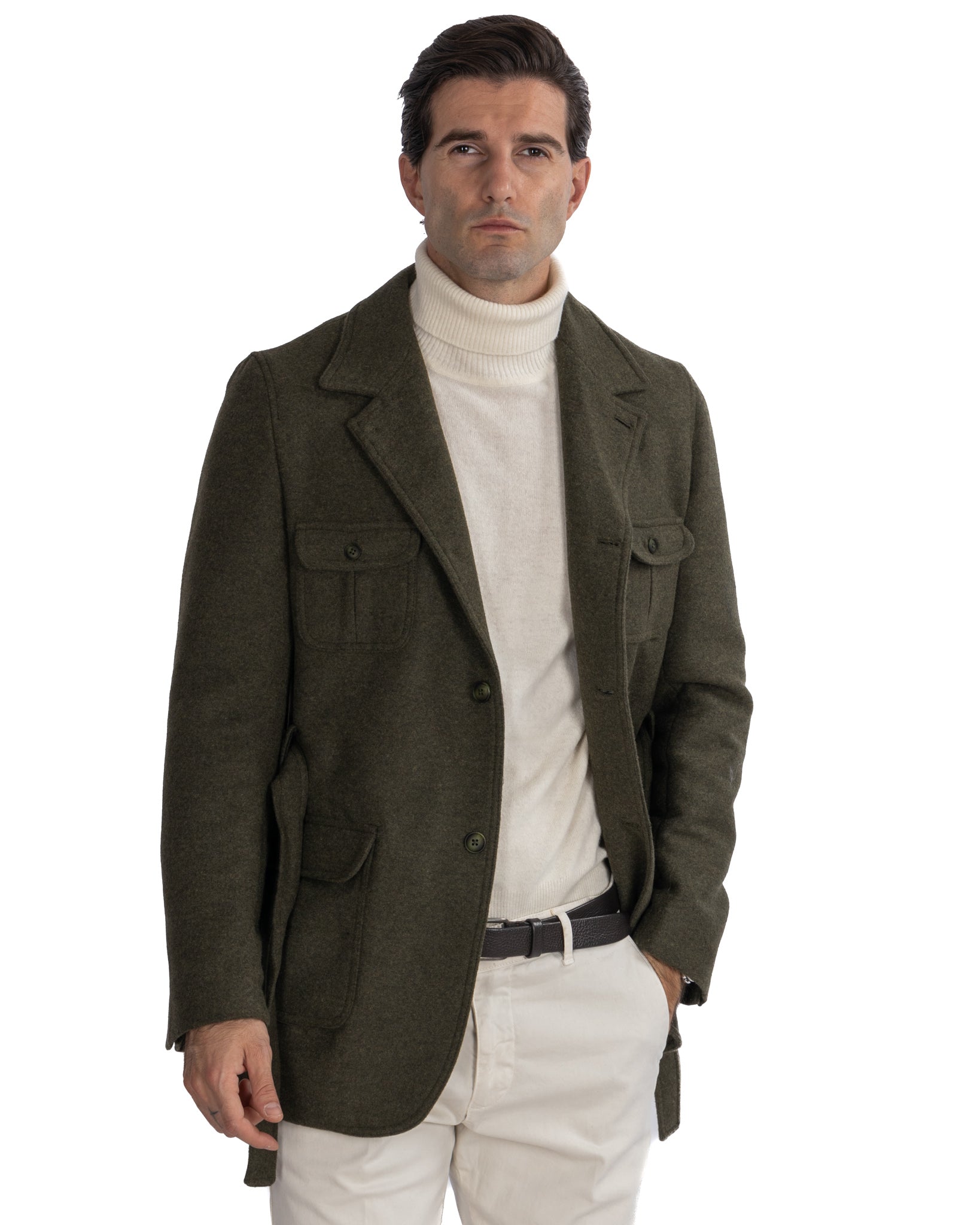 Ponente - Military wool safari jacket