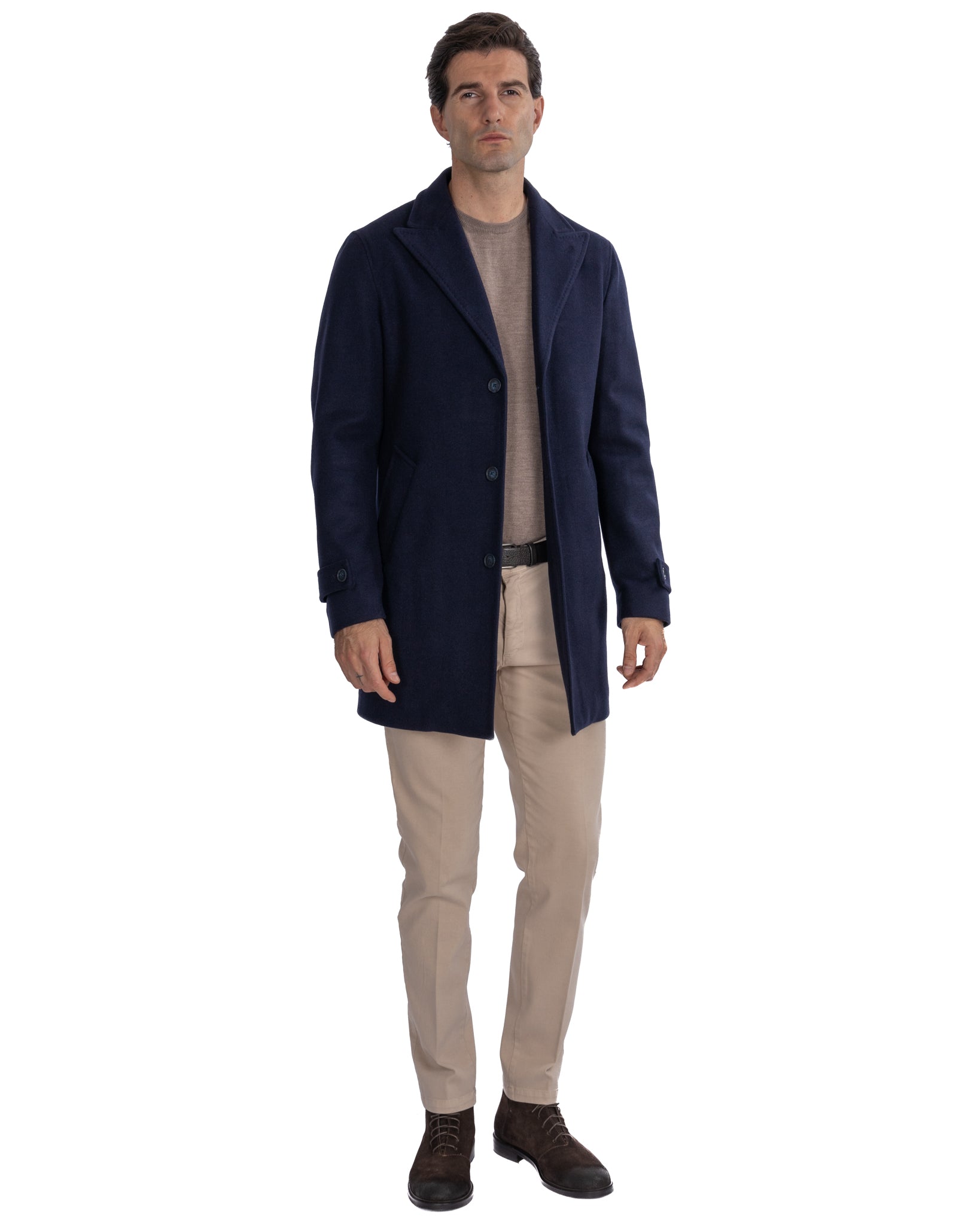 Henri - blue single-breasted coat