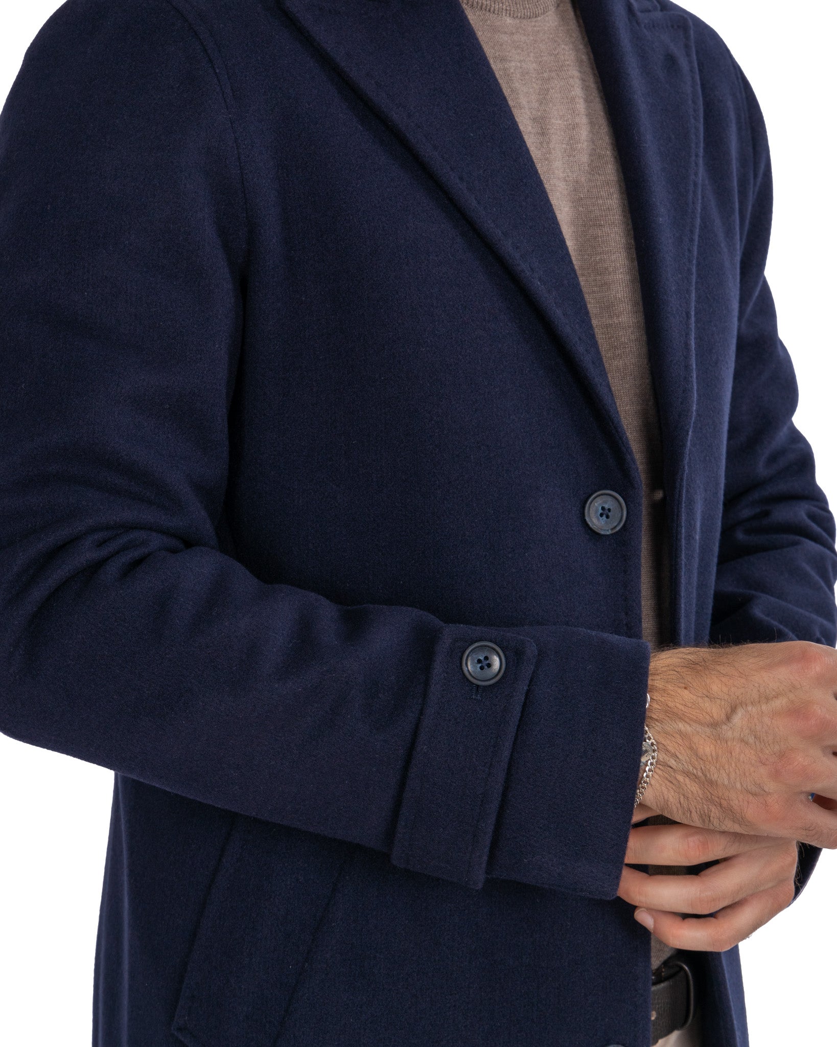 Henri - blue single-breasted coat