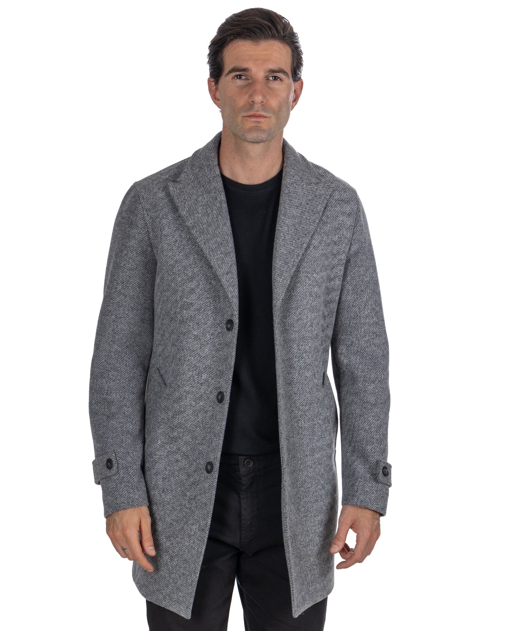 Louis - gray single-breasted coat