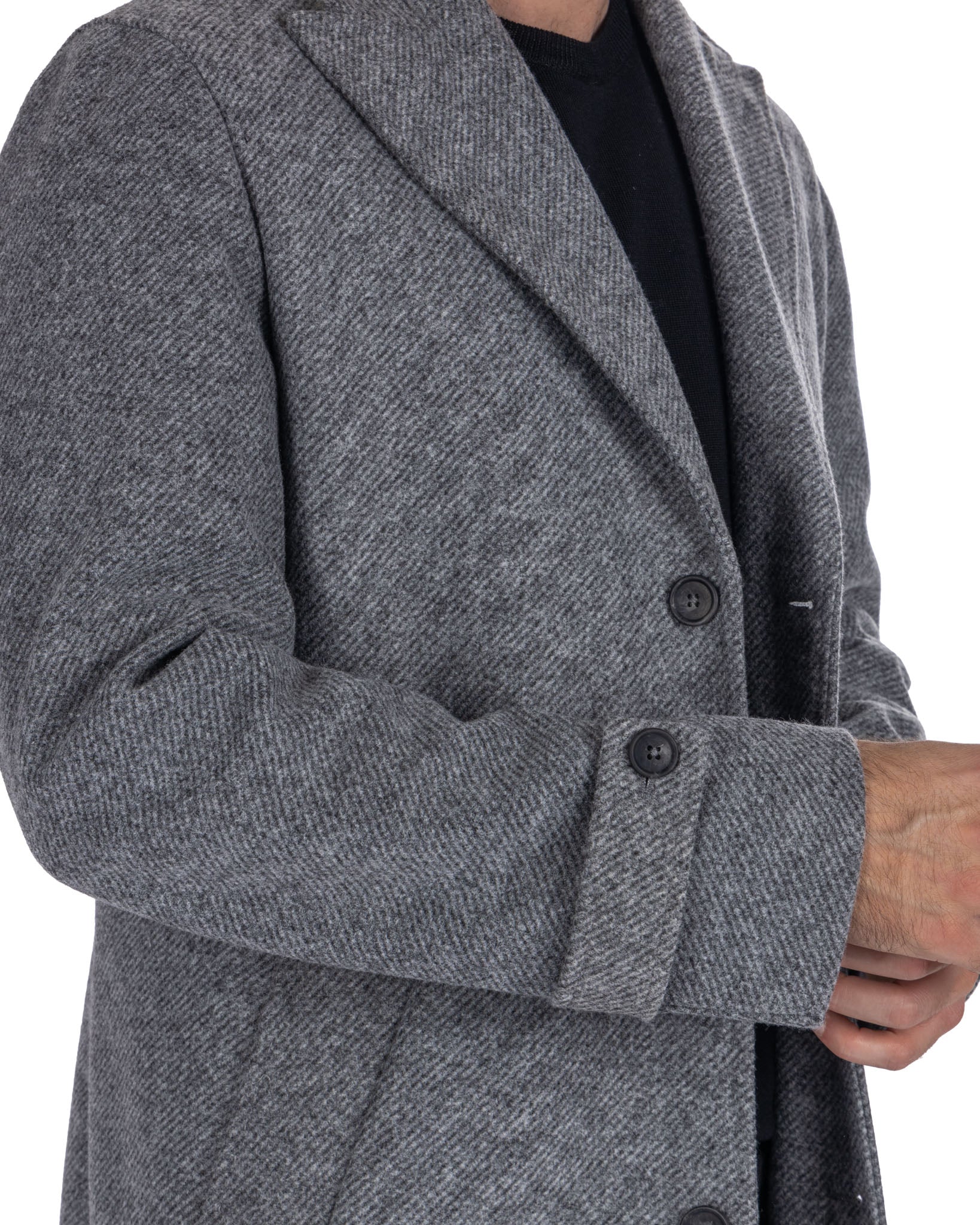 Louis - cappotto monopetto grigio