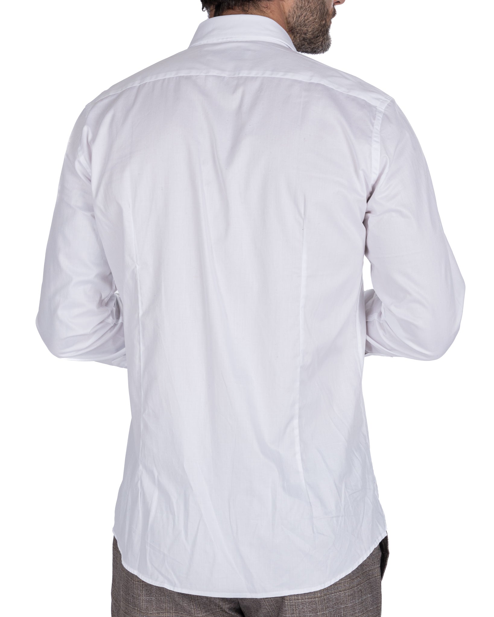 Shirt - slim fit white twill