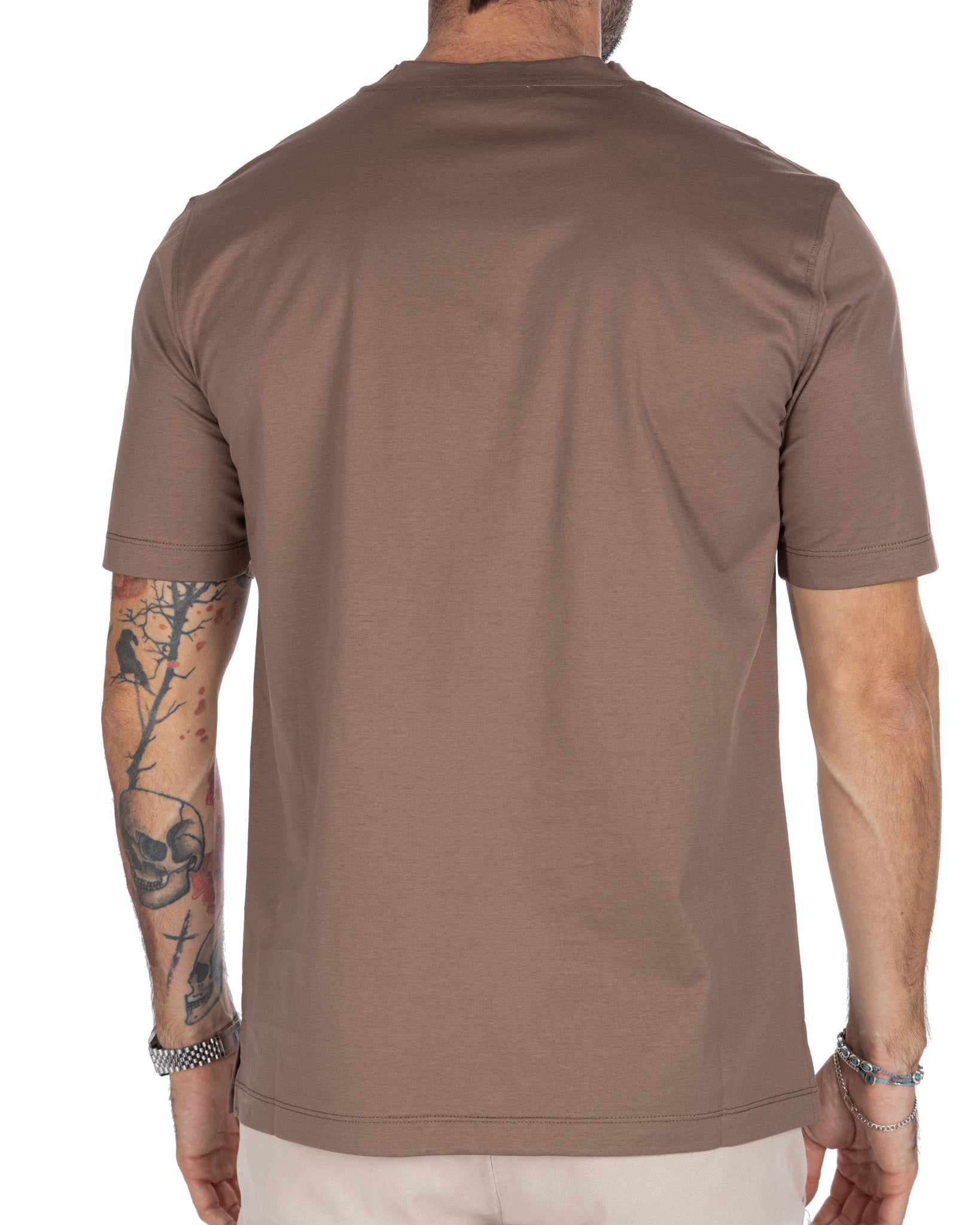 Stirling - Mud T-Shirt in Scottish Thread