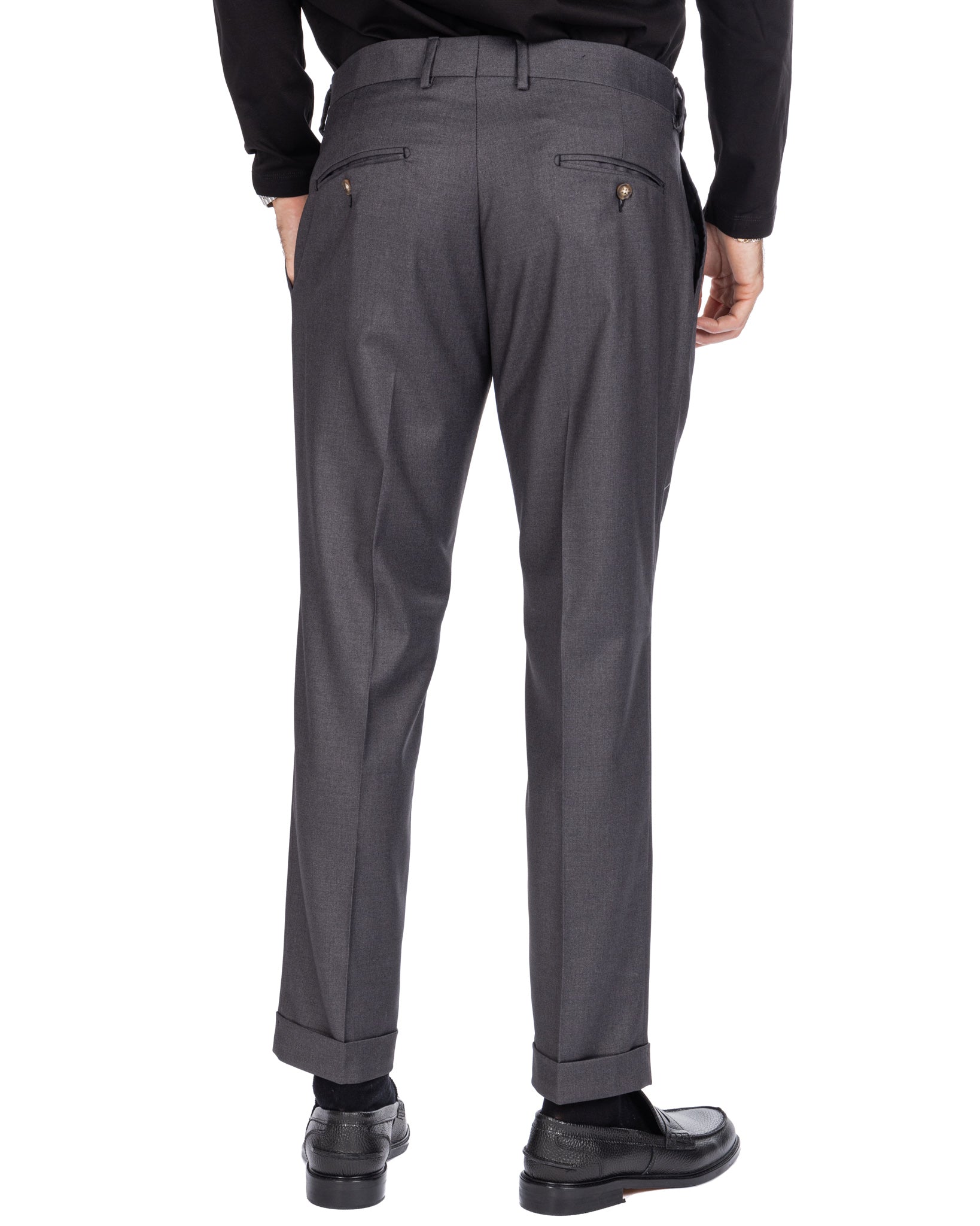 Fasano - pantalone con pince grigio