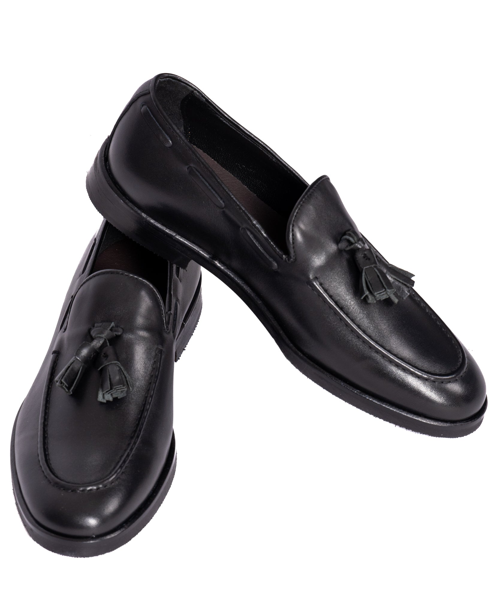 Jasper - black leather loafer