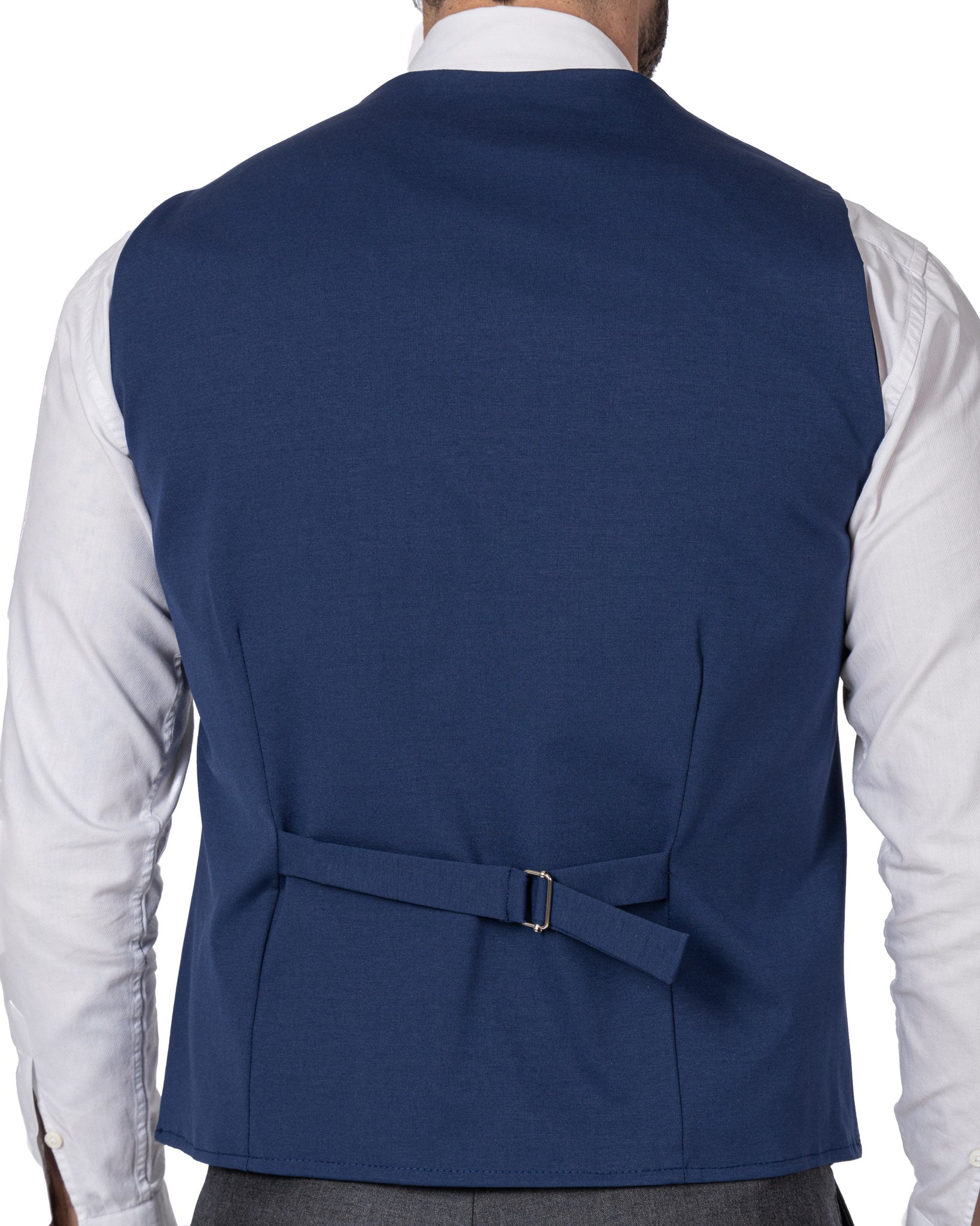 Laives - gilet monopetto spigato blu