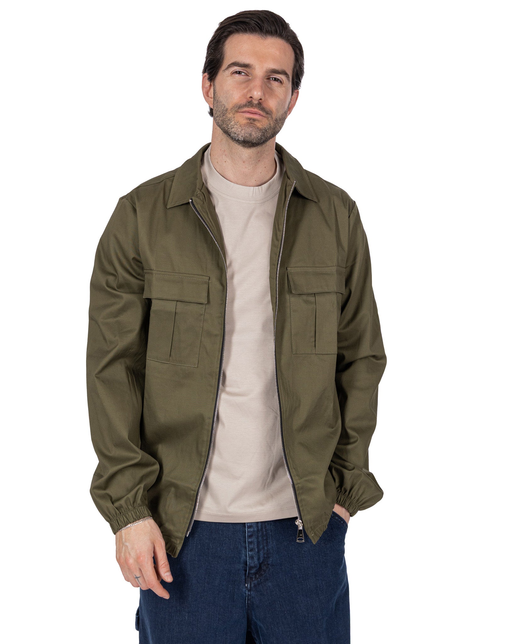 Wayne - Military zip jacket