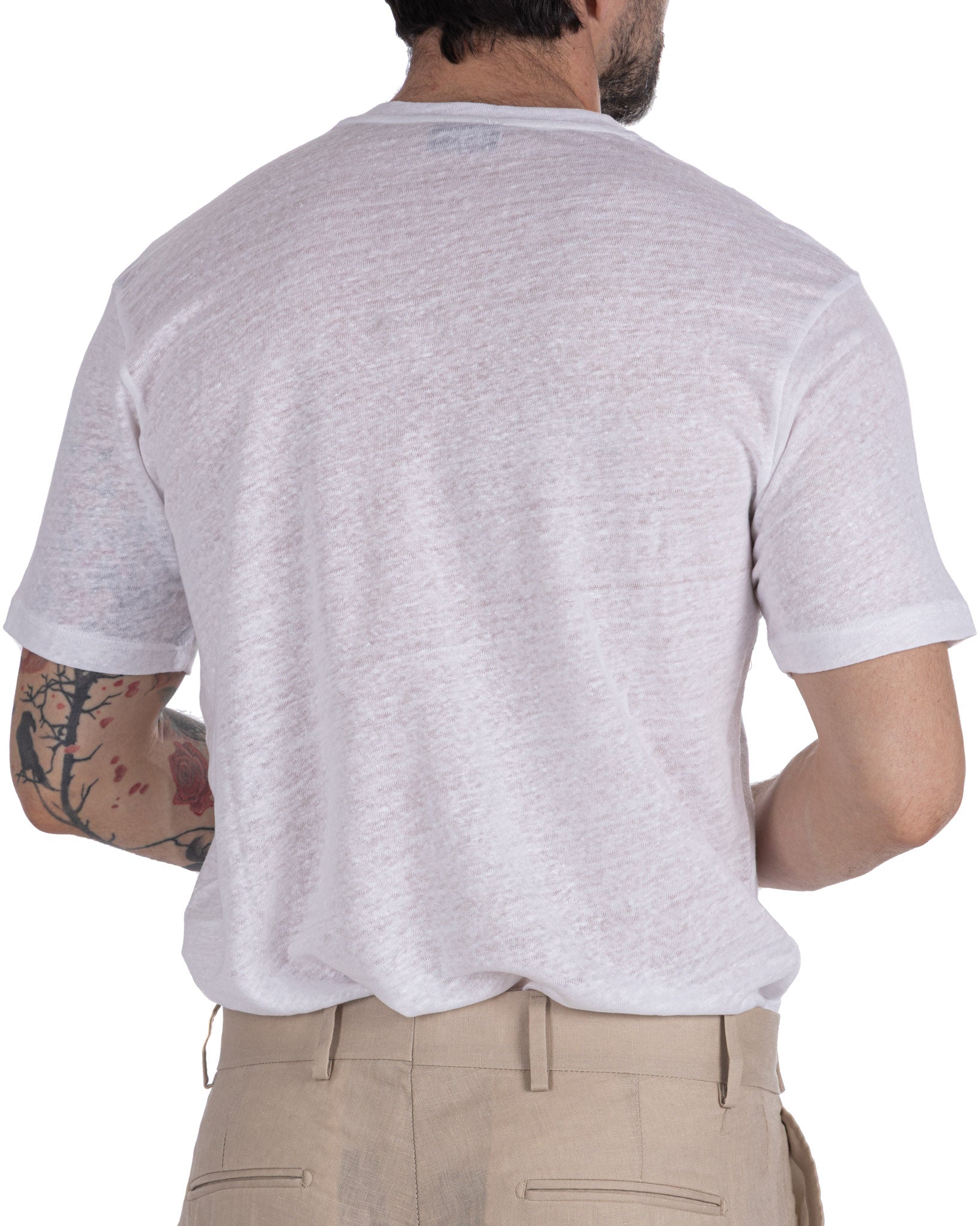 Felix - white linen oversized t-shirt