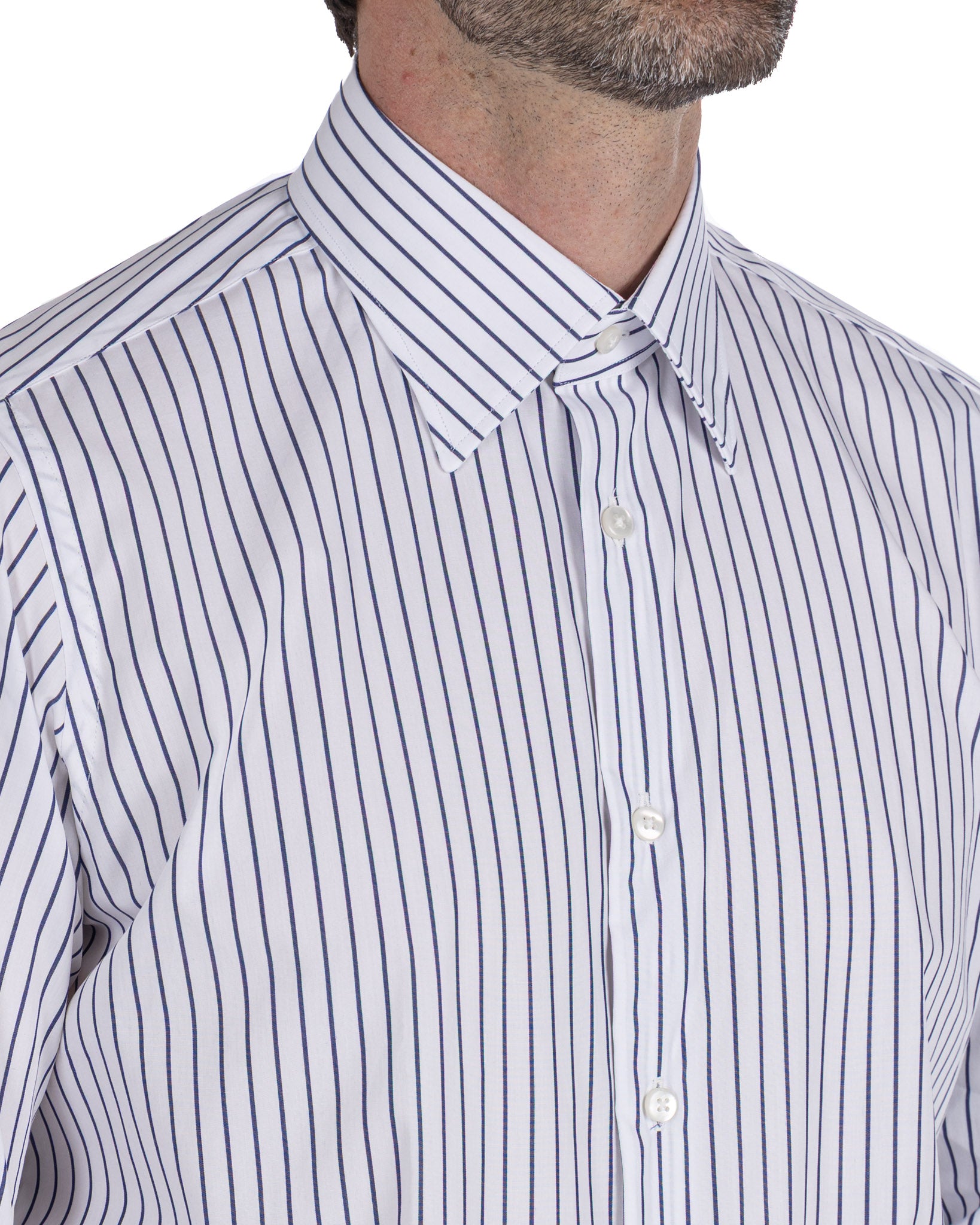 Walther - camicia righe blu in cotone