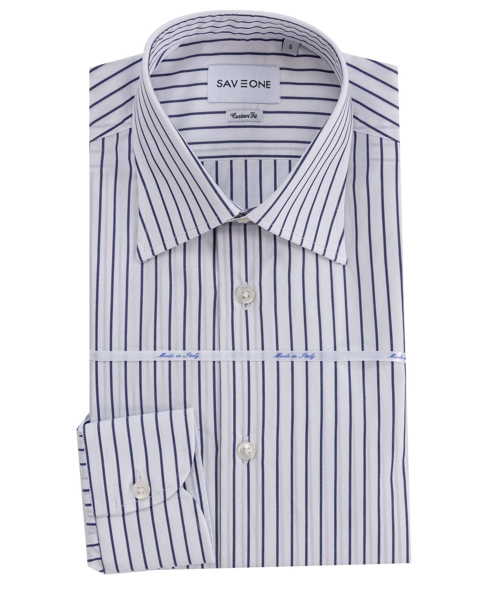 Walther - camicia righe blu in cotone