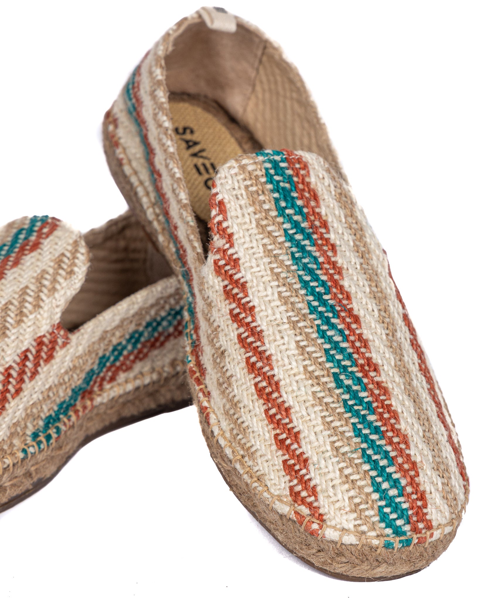 Scilla - espadrilles à rayures multicolores 