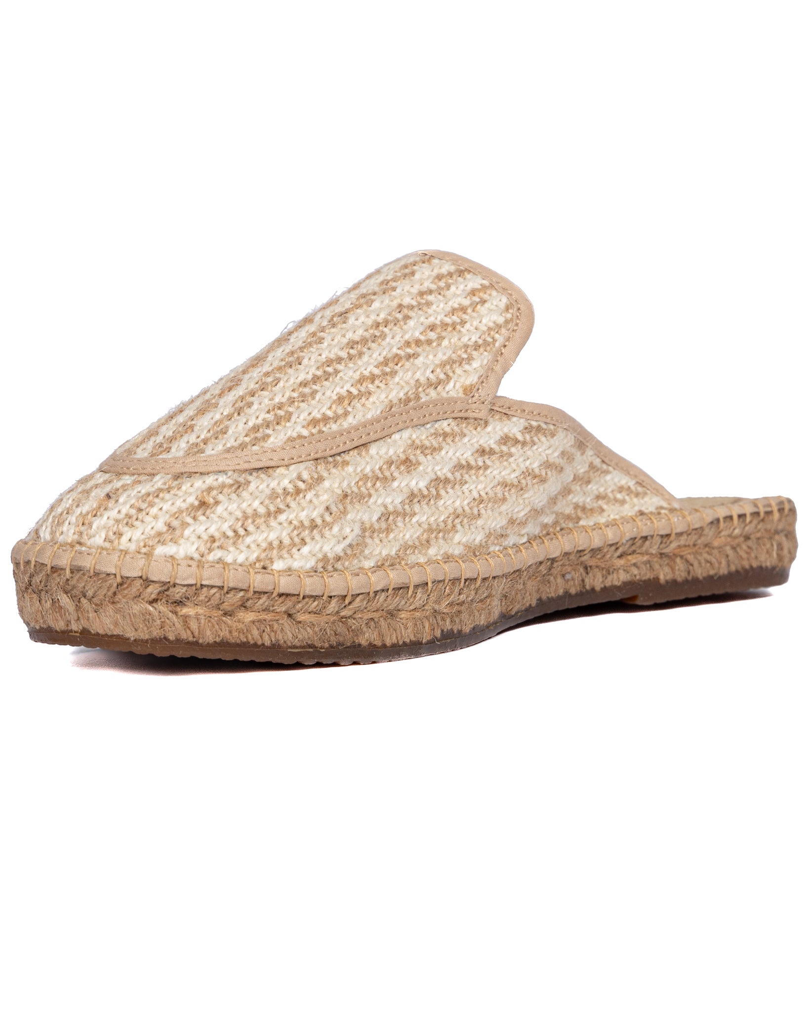 Polignano - mules espadrilles tressées beiges