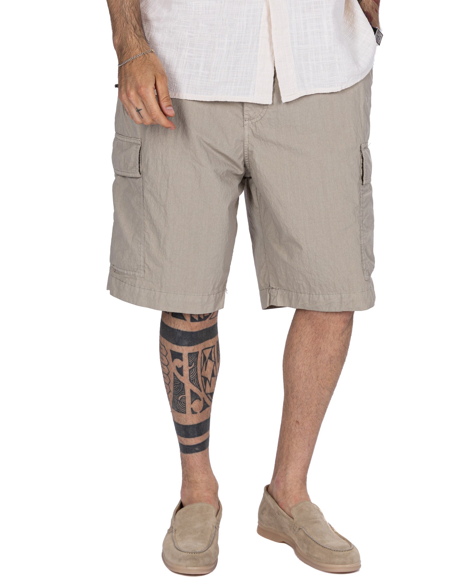 Hunter - short cargo tissé en ficelle