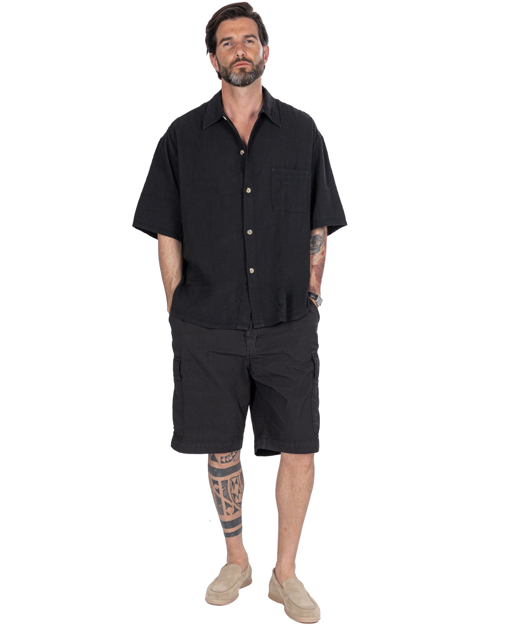 Hunter - short cargo blindé noir