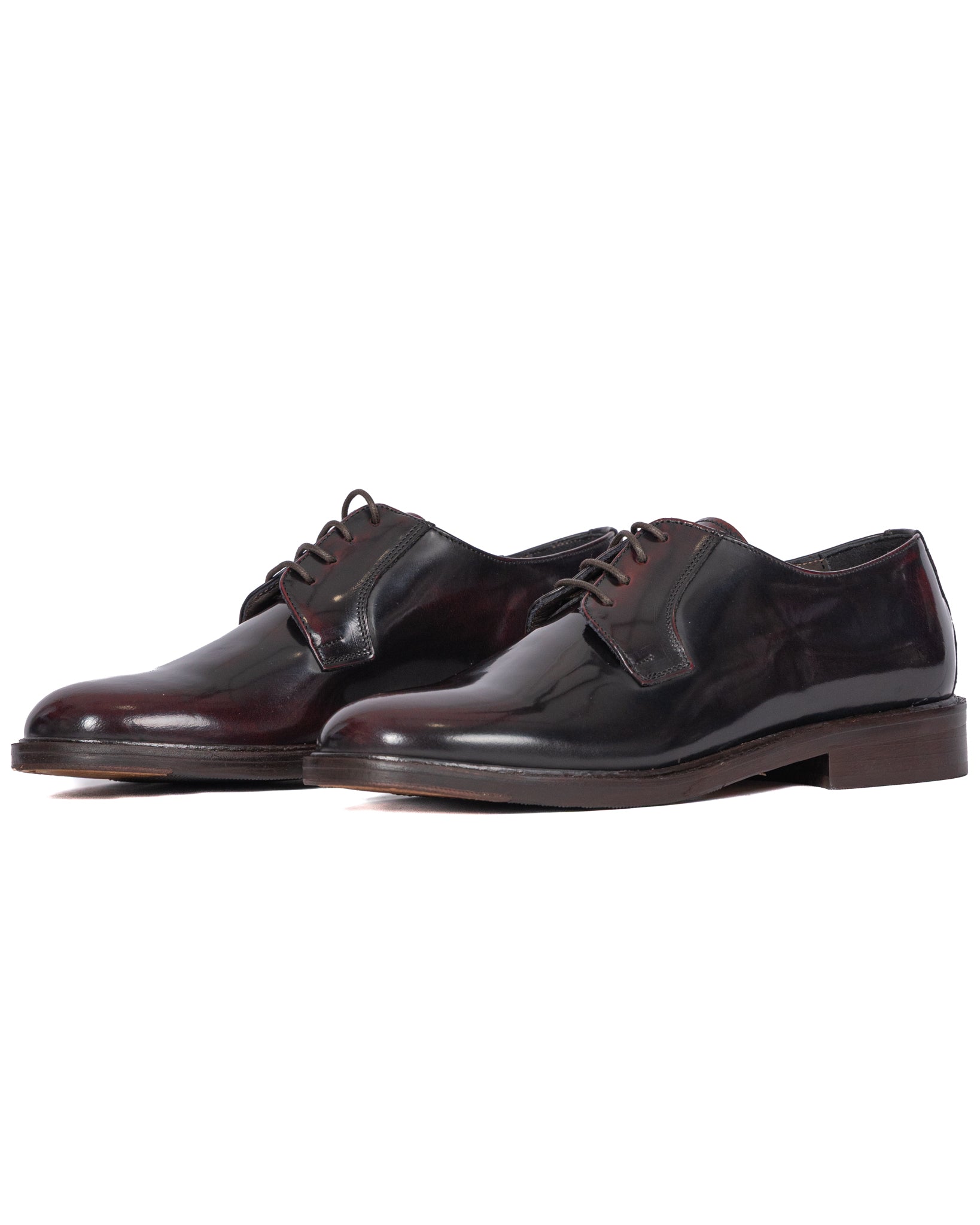 Derby Edgar en cuir bordeaux