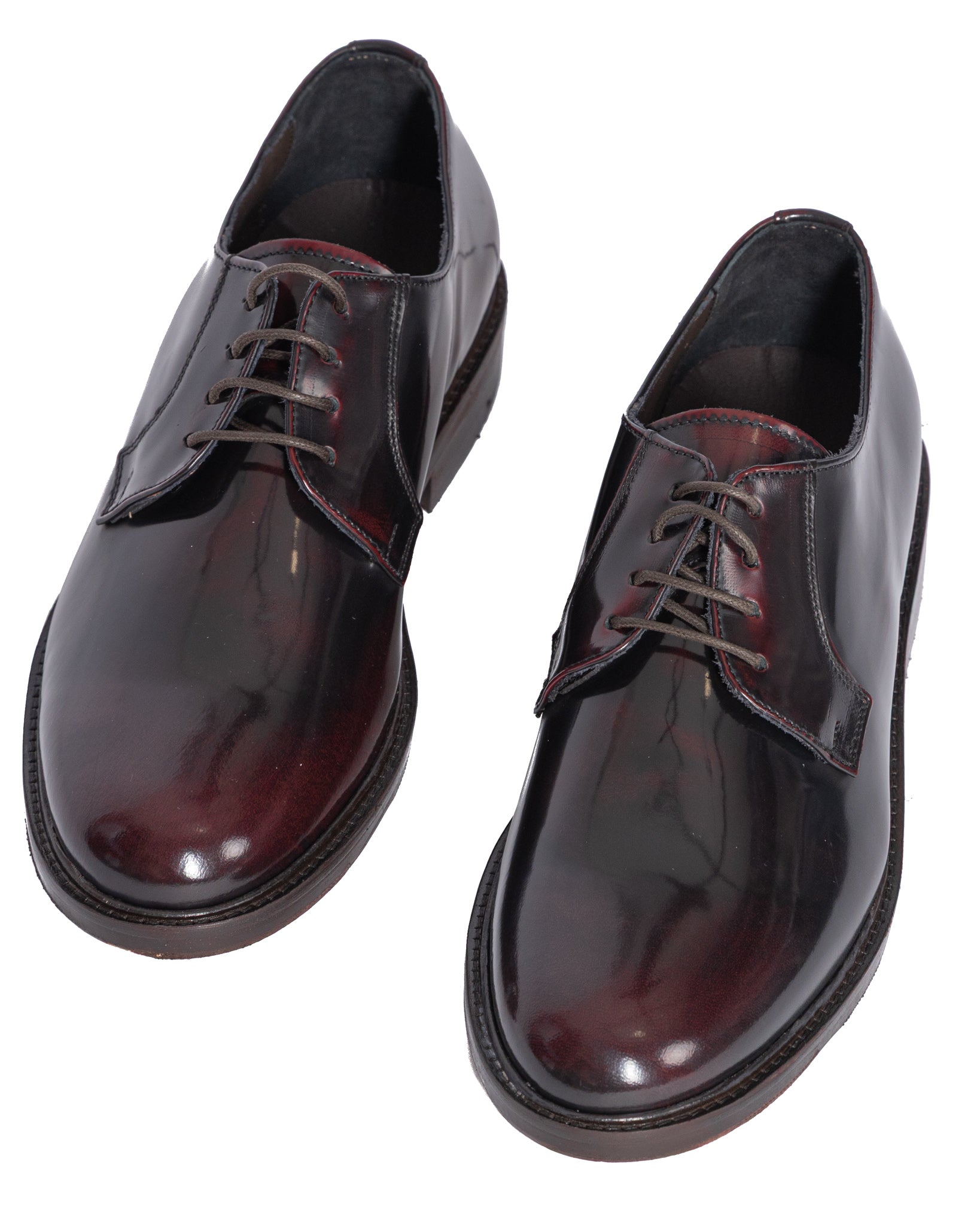 Derby Edgar en cuir bordeaux