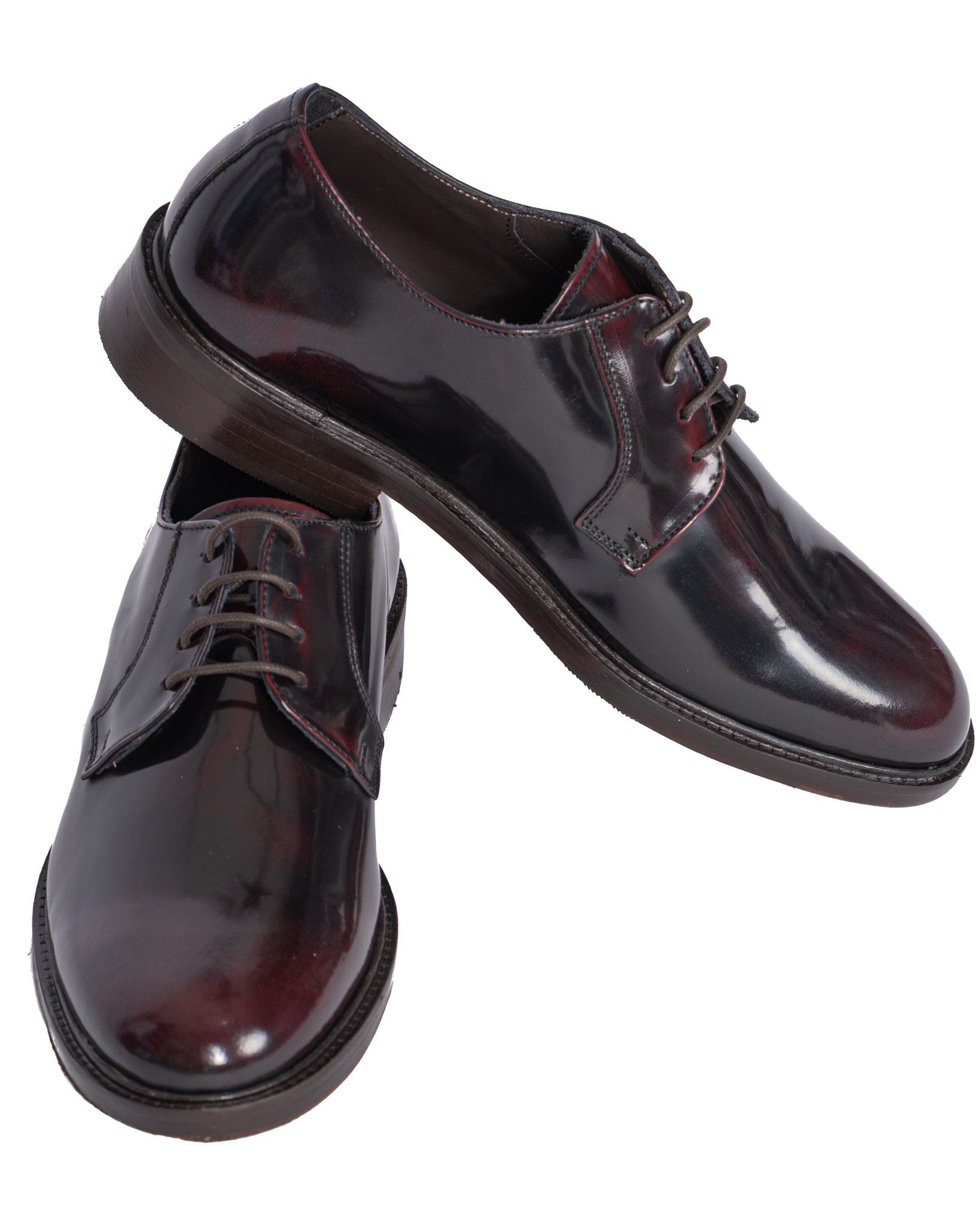 Derby Edgar en cuir bordeaux