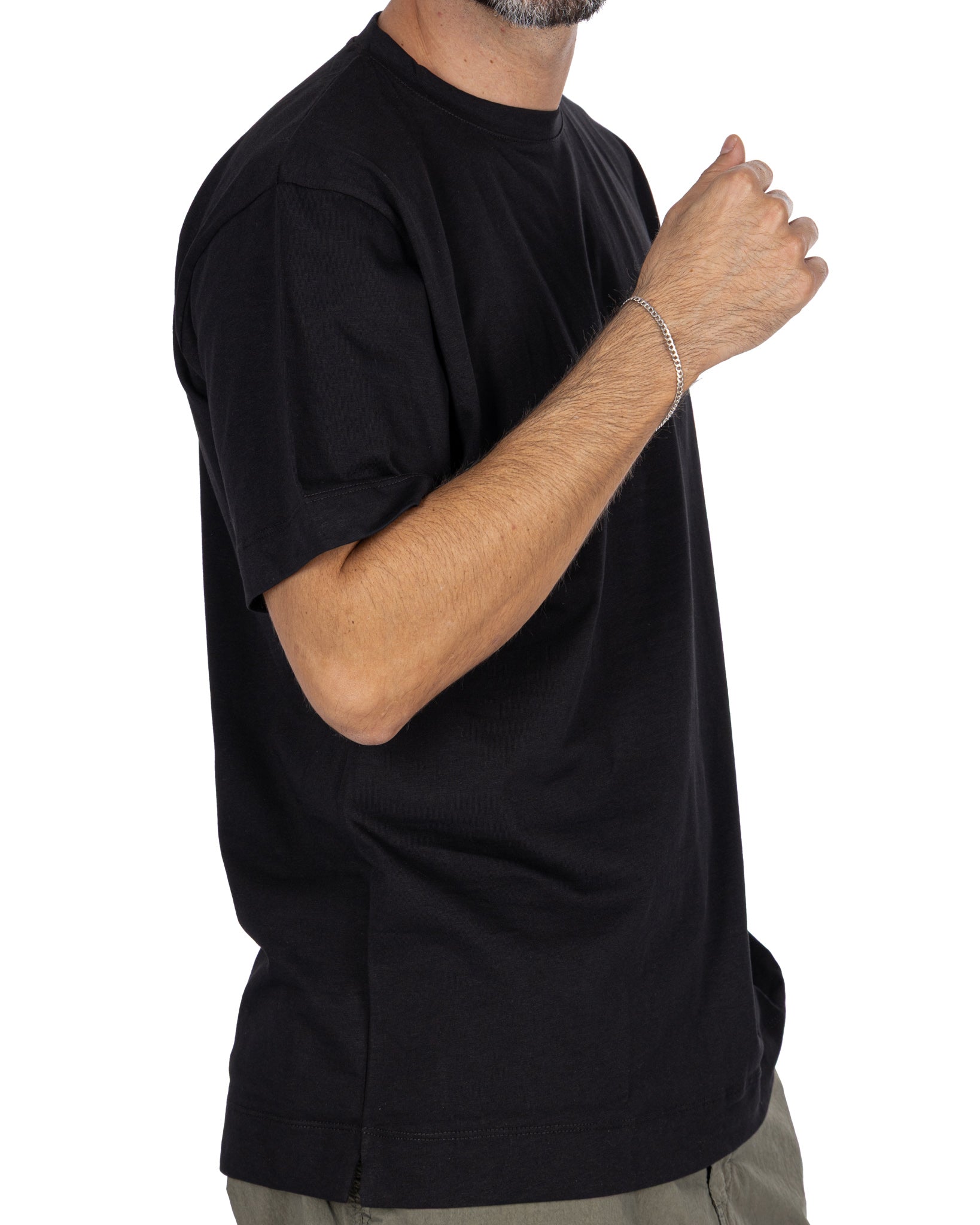 Bergen - black cotton t-shirt