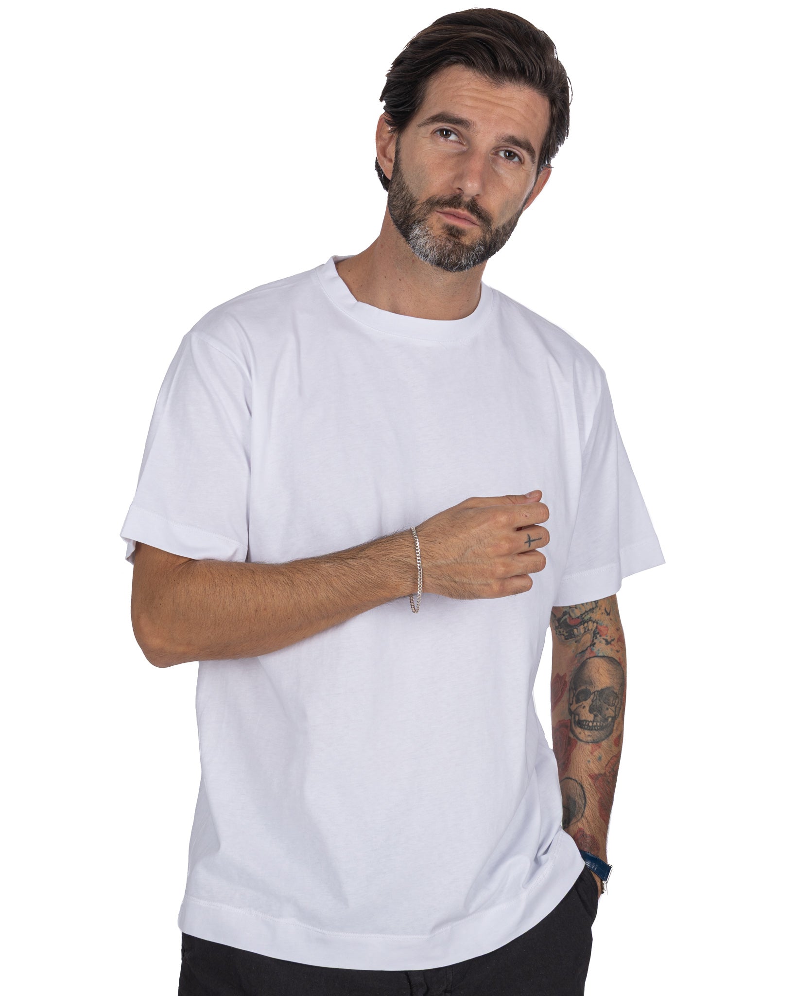 Bergen - white cotton t-shirt