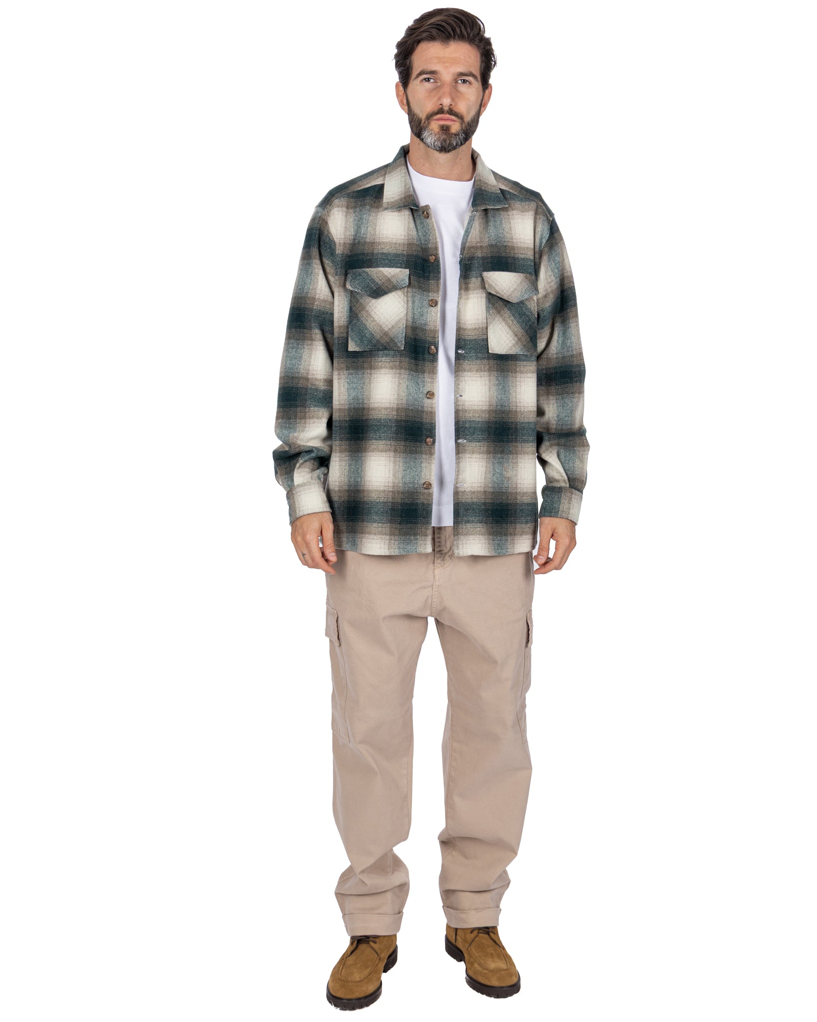Pantalon cargo en coton beige Kodak