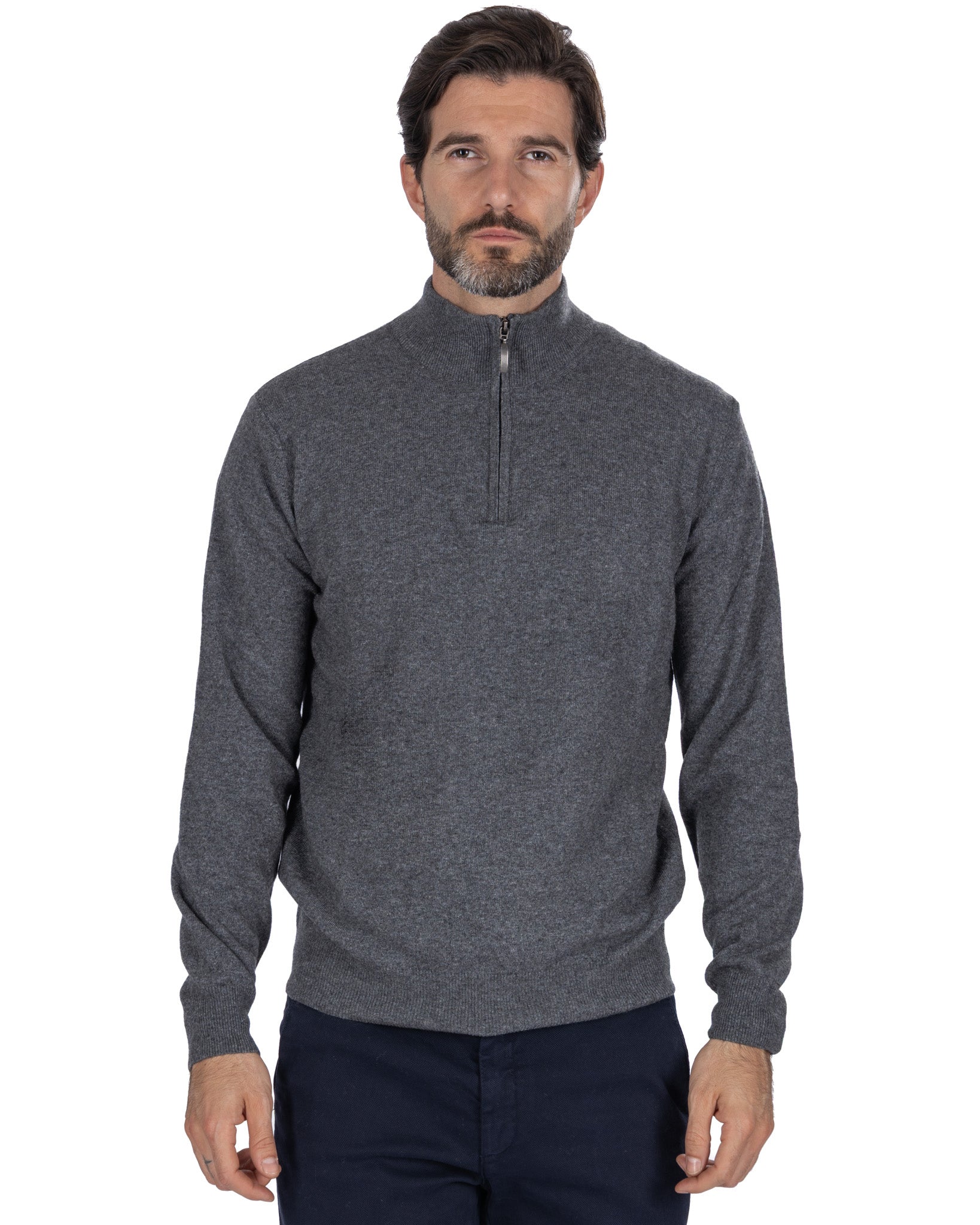 Cutoff Zip Top riri Cashmere Darkcore 【公式通販】