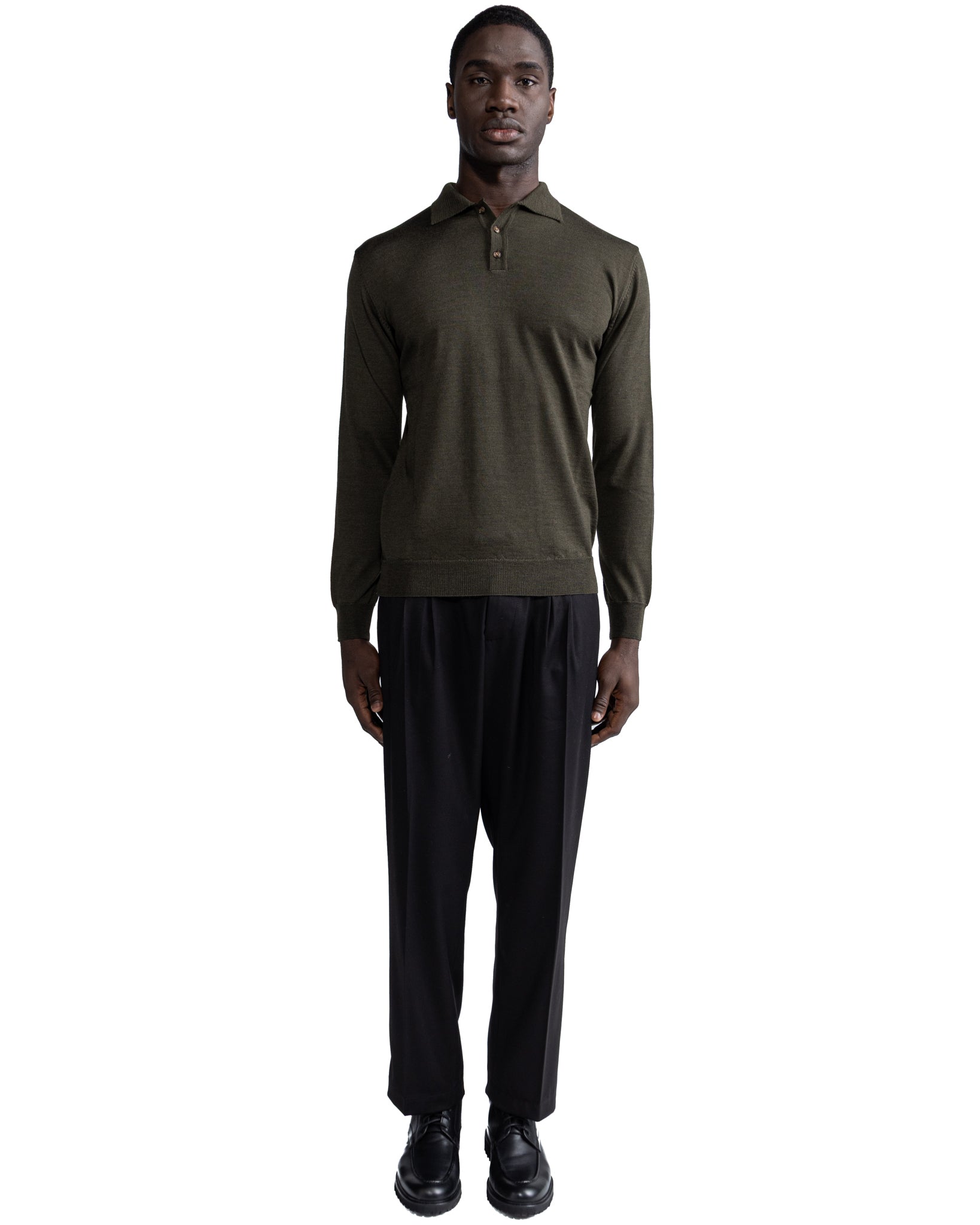 Polo Rovigo in Tollegno military wool