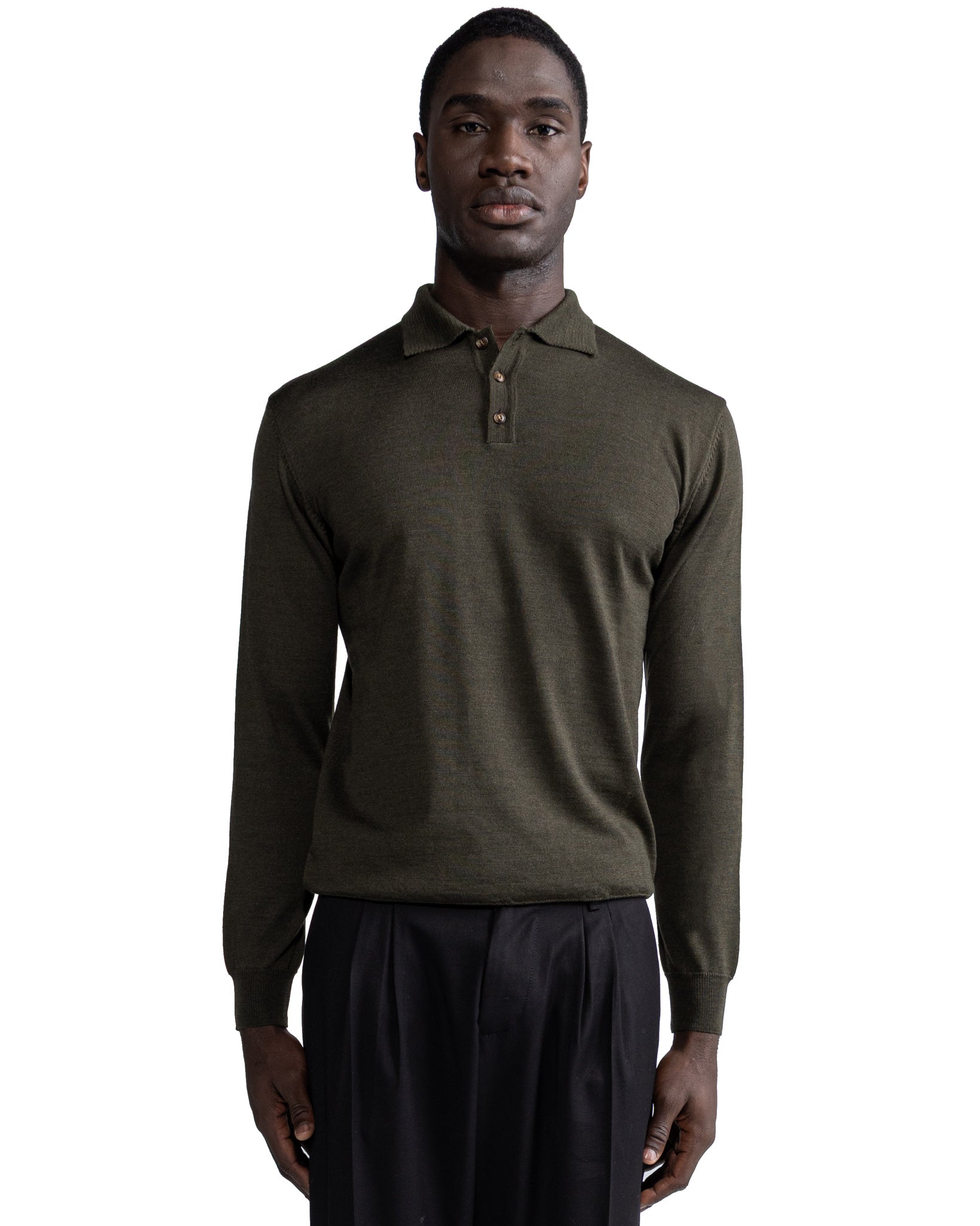 Polo Rovigo in Tollegno military wool